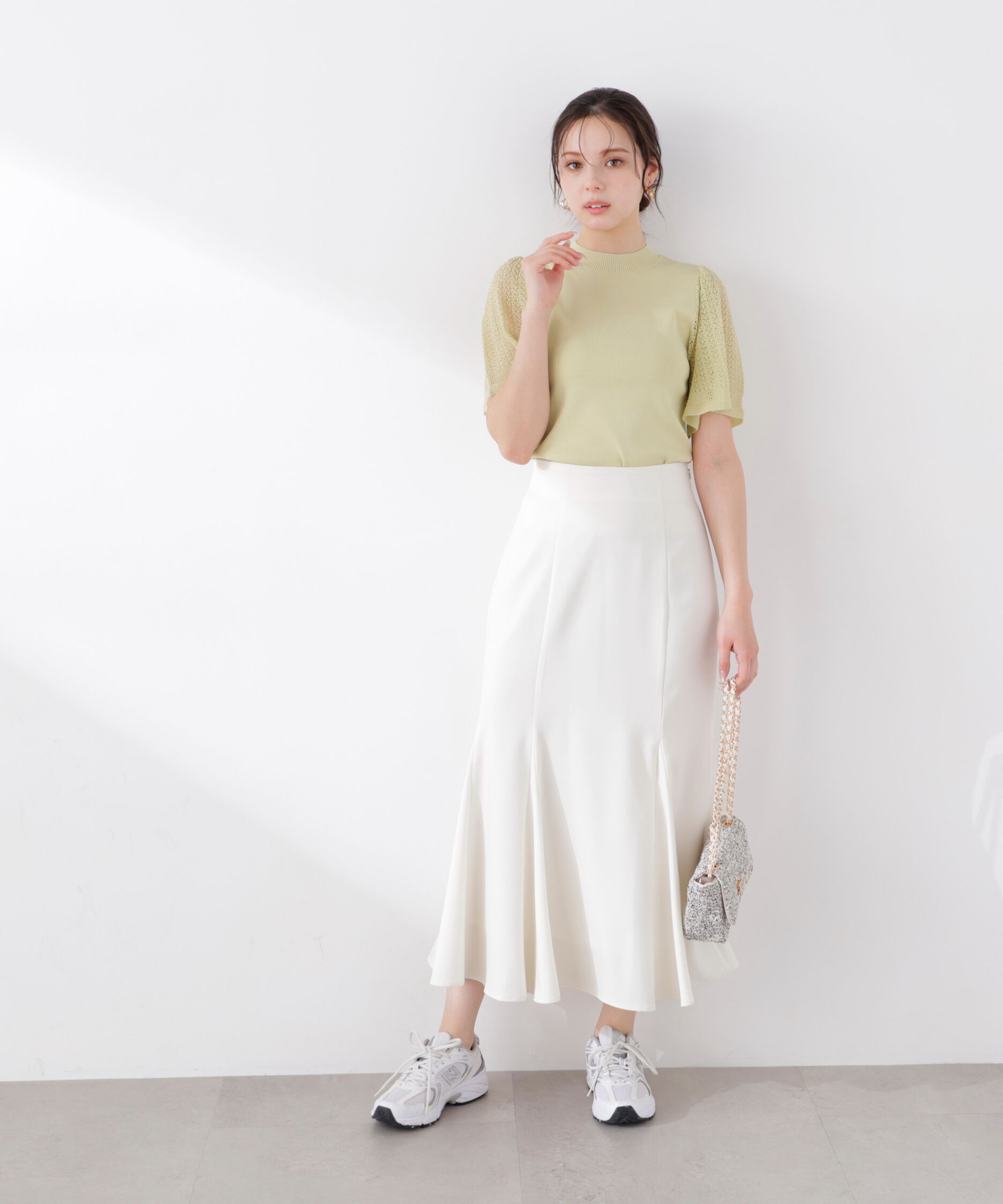 PROPORTION BODY DRESSING「＜ウォッシャブル＞ハイウエストマーメイドスカート　26SS」|スカート|