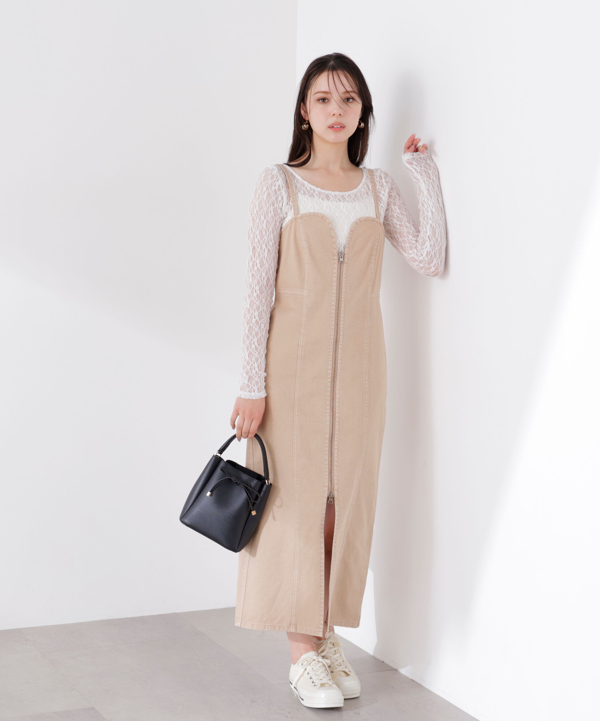 PROPORTION BODY DRESSING「〈a/mie〉デニムジャンスカ　26SS」|ワンピース|