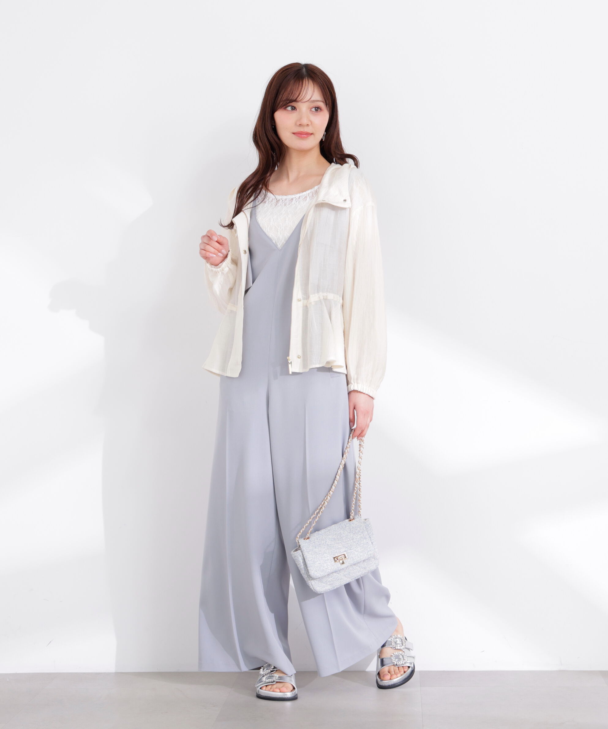 PROPORTION BODY DRESSING「シアーペプラムブルゾン 26SS」|ブルゾン・スタジャン|