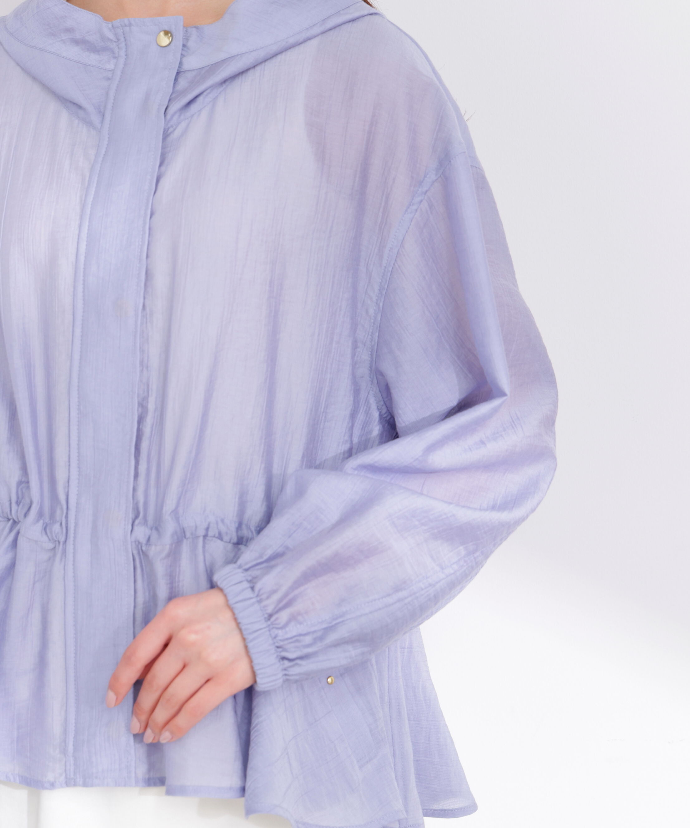 PROPORTION BODY DRESSING「シアーペプラムブルゾン 26SS」|ブルゾン・スタジャン|