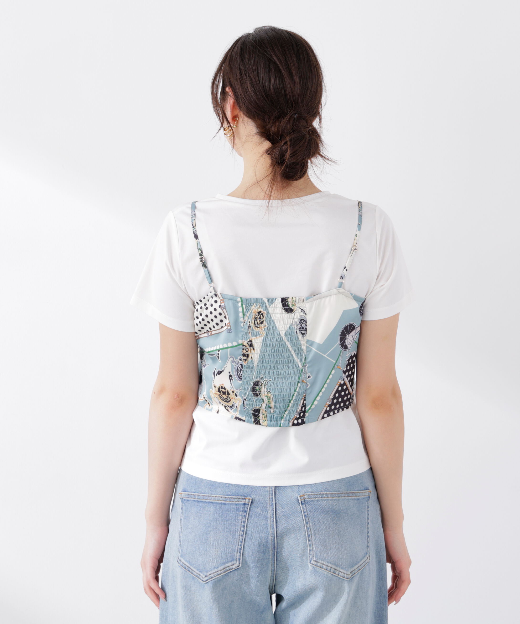 PROPORTION BODY DRESSING「《EDIT COLOGNE》ビスチェ付きカットソー 26SS」|Tシャツ・カットソー|