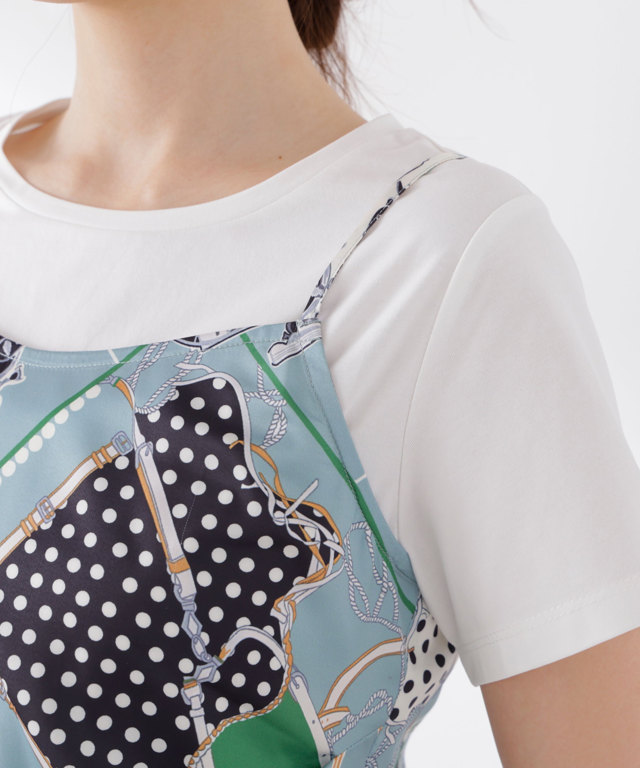 PROPORTION BODY DRESSING「《EDIT COLOGNE》ビスチェ付きカットソー 26SS」|Tシャツ・カットソー|