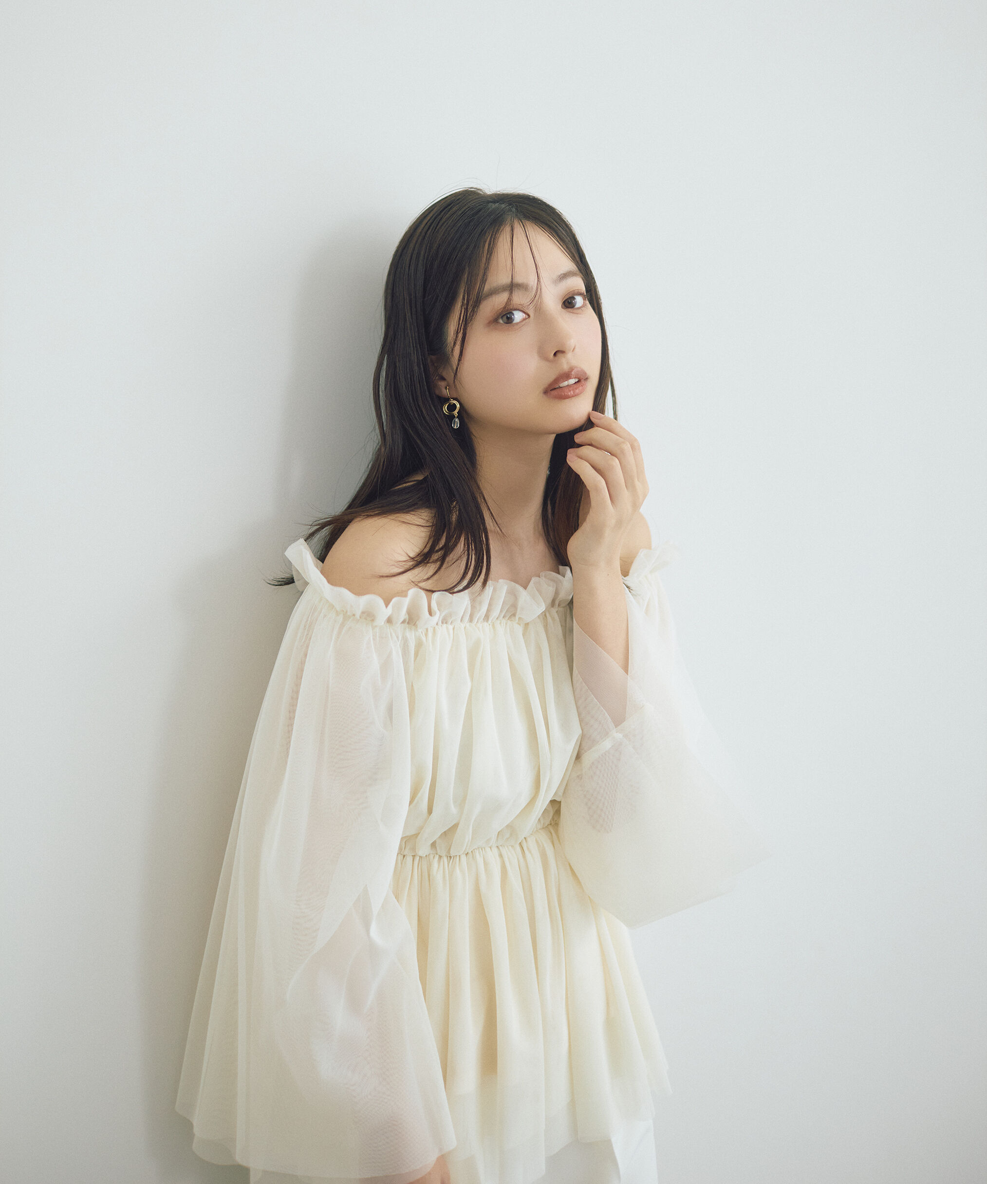 PROPORTION BODY DRESSING「＜明日香さんコラボ＞チュールスリーブフレアブラウス　26SS」|シャツ・ブラウス|