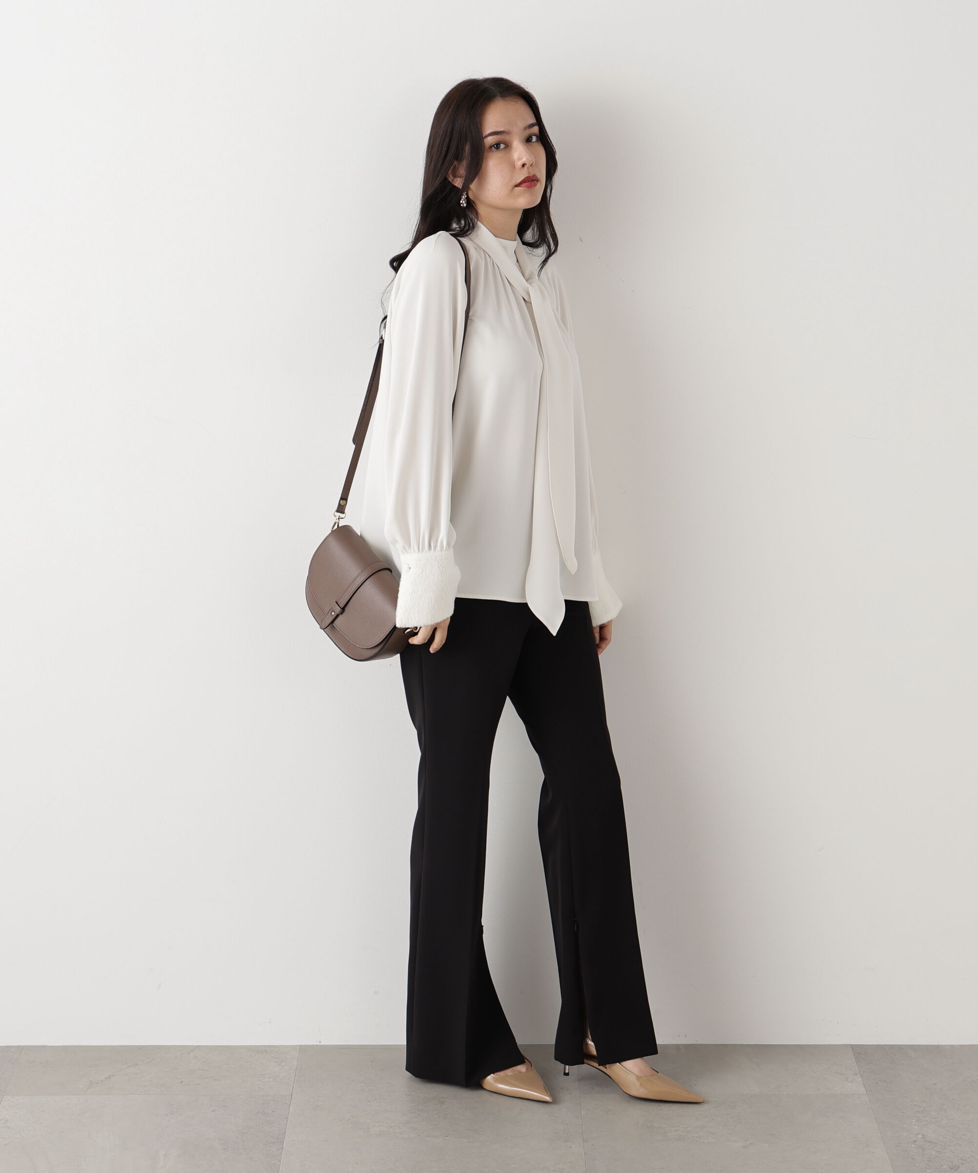  「◆ジャギーカフスリボンブラウス」|シャツ・ブラウス|