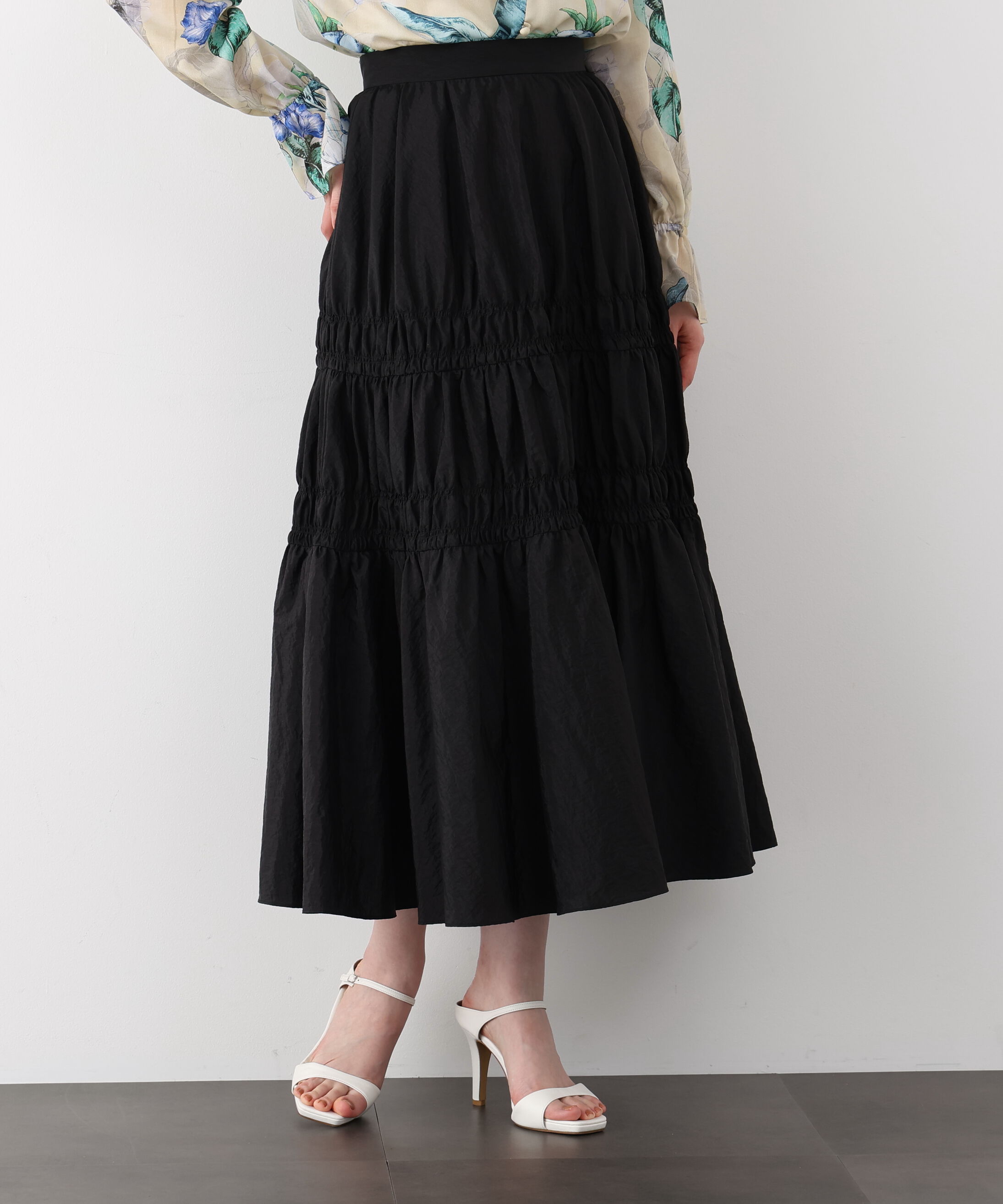  「シャイニーギャザースカート」|スカート|