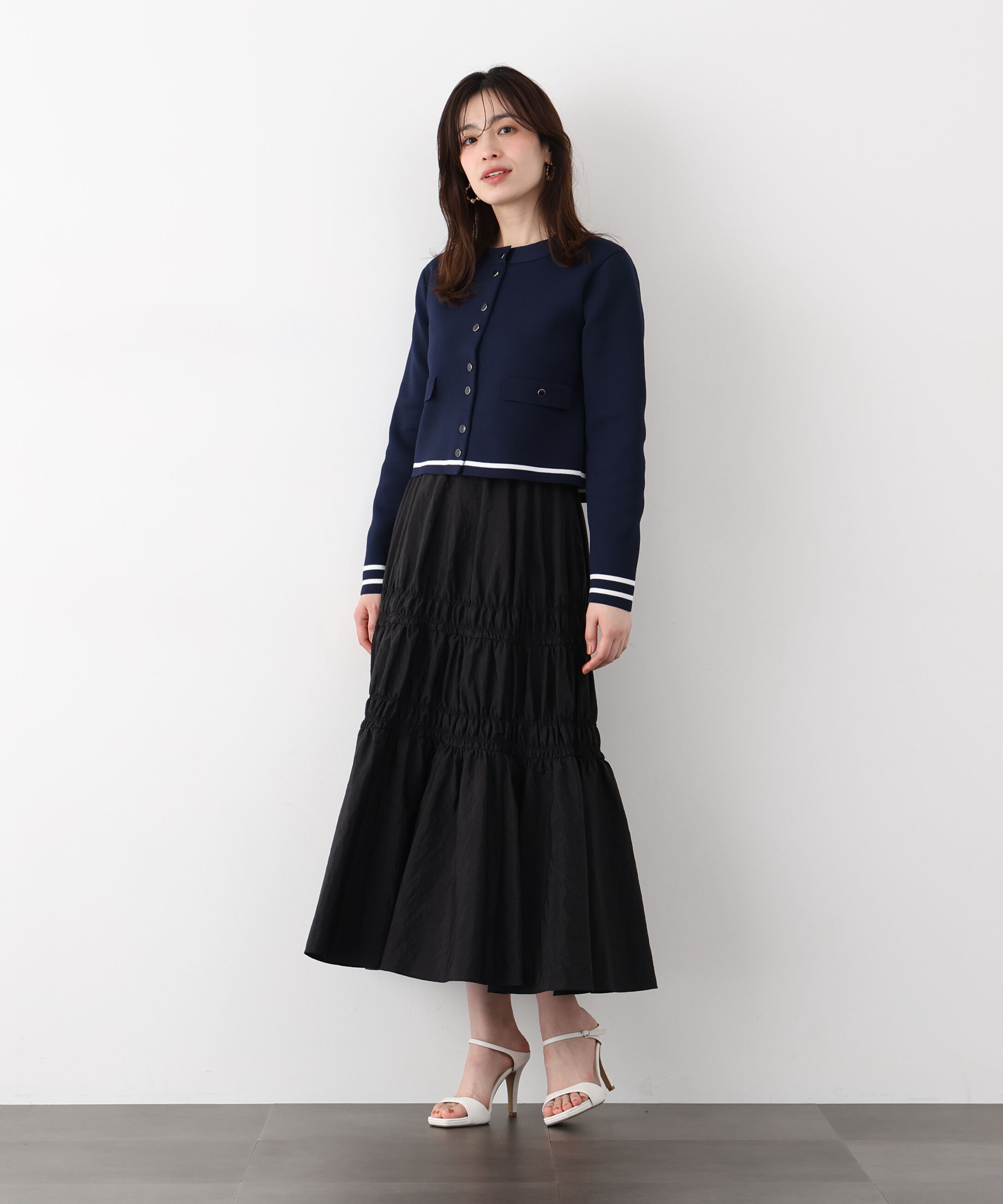  「シャイニーギャザースカート」|スカート|