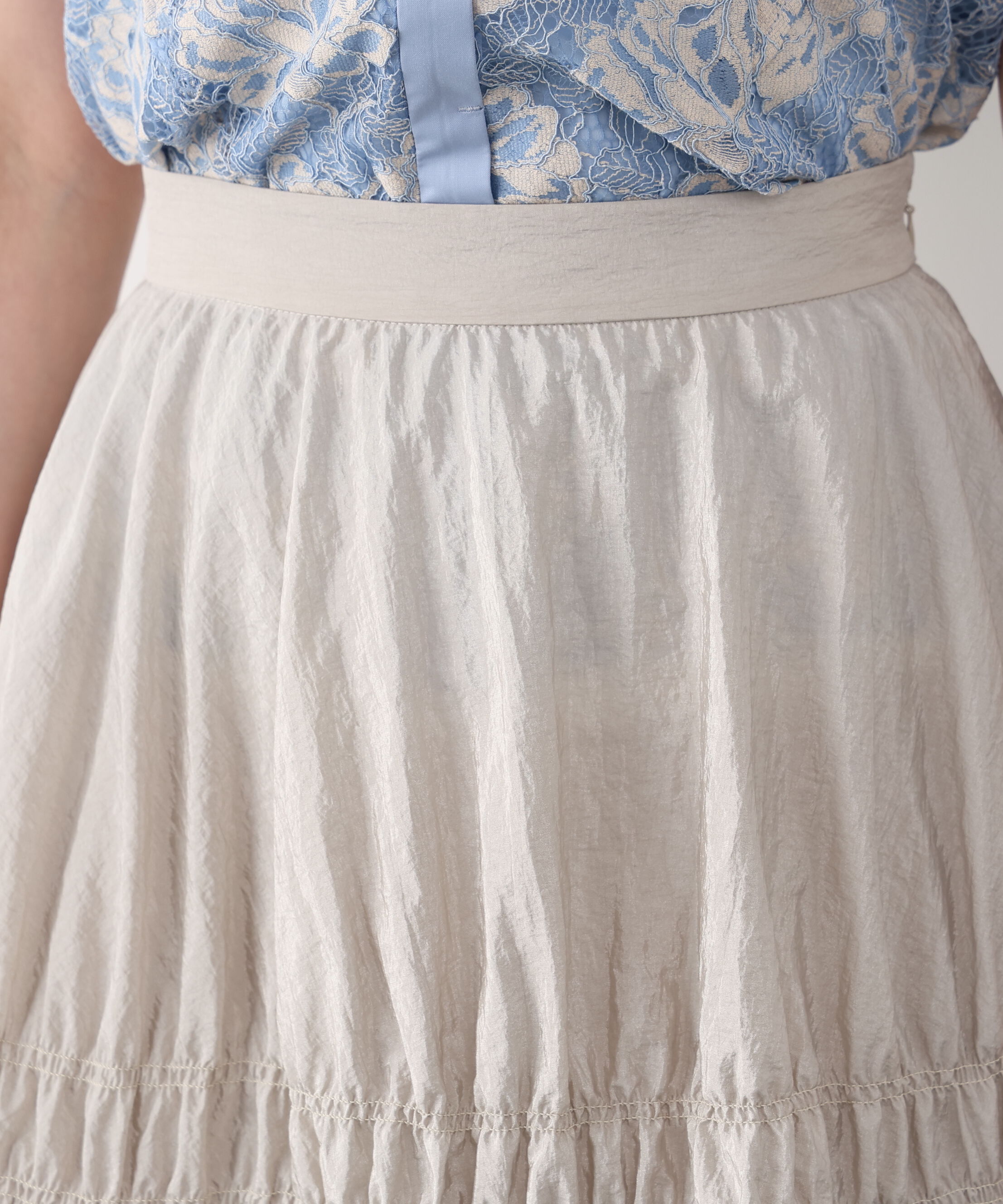  「シャイニーギャザースカート」|スカート|