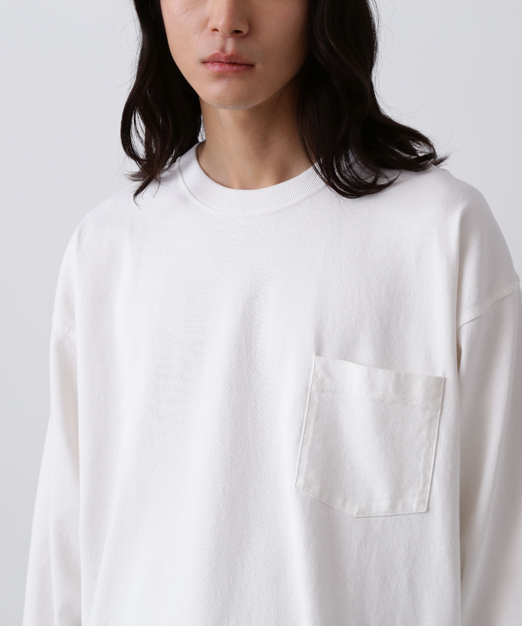 YLEVE 「YLEVE / OPEN END COTTON PIGMENT DYE PULL OVER」|Tシャツ・カットソー|