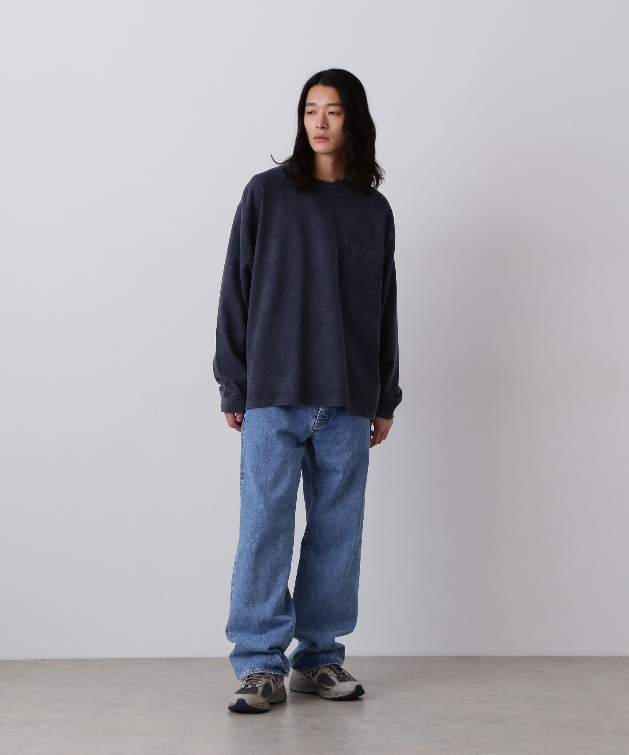 YLEVE 「YLEVE / OPEN END COTTON PIGMENT DYE PULL OVER」|Tシャツ・カットソー|