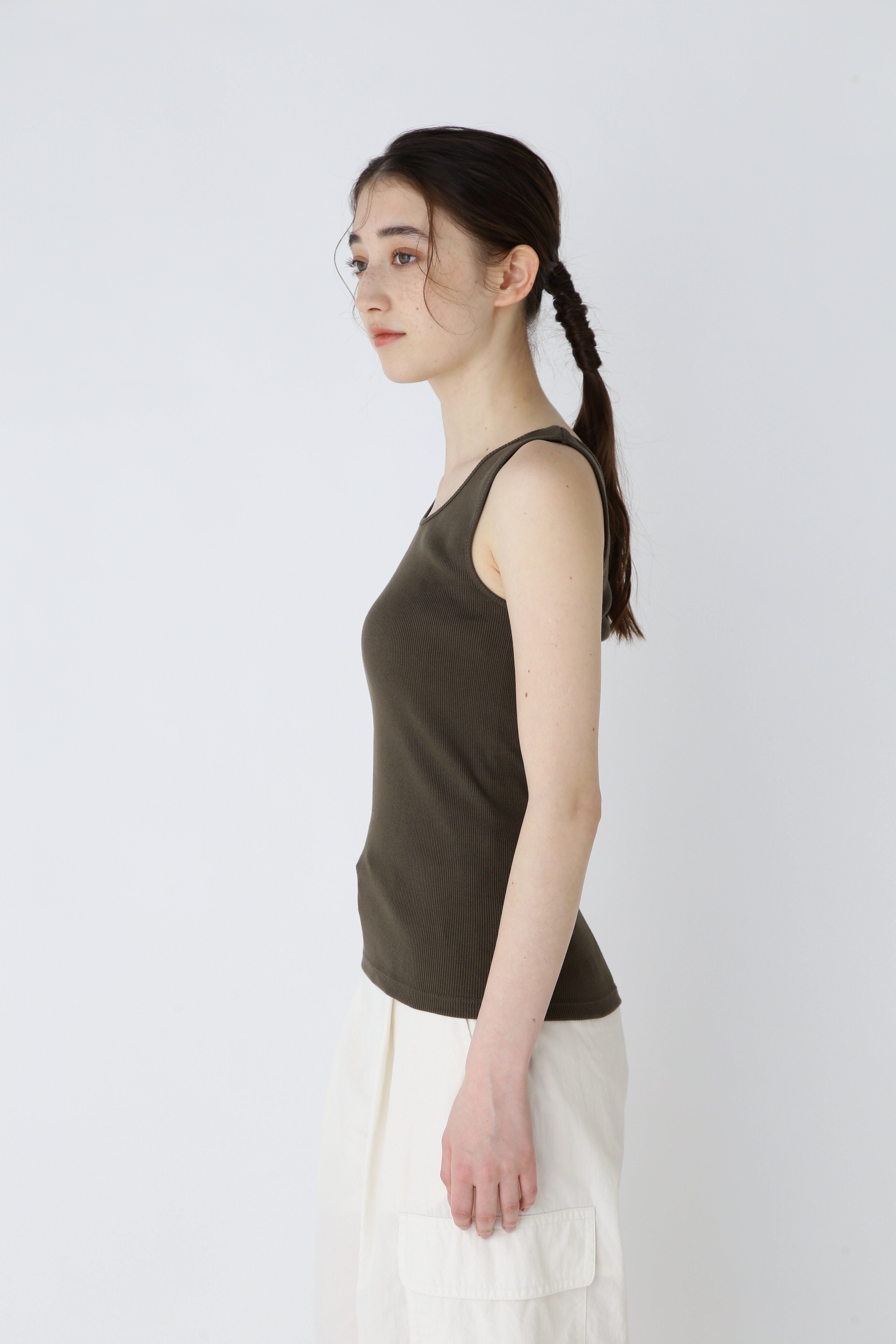 「オーガニック丸胴タンクトップ」|Tシャツ・カットソー|
