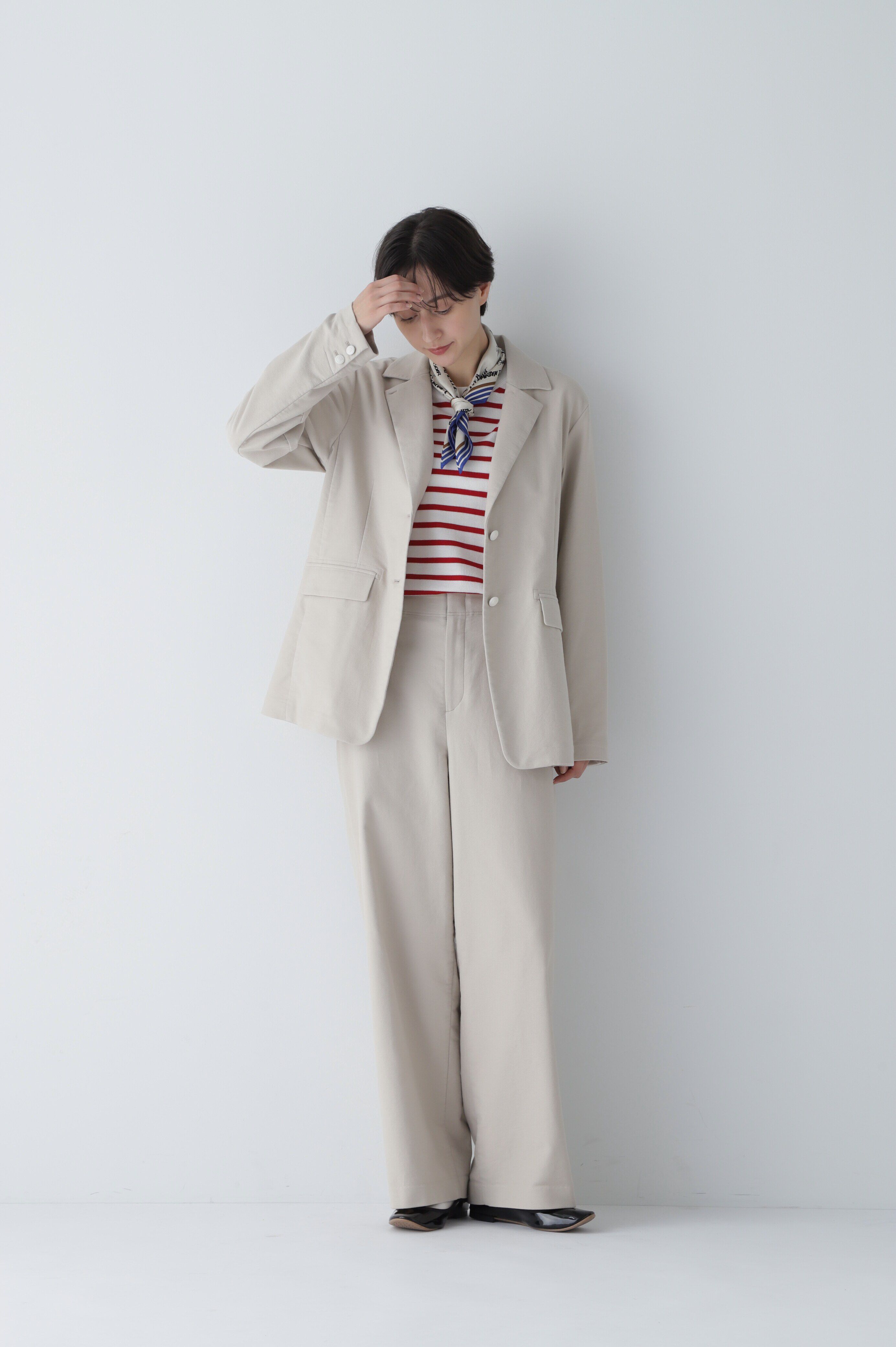  「◆梳毛ボーダーニット」|ニット・セーター|