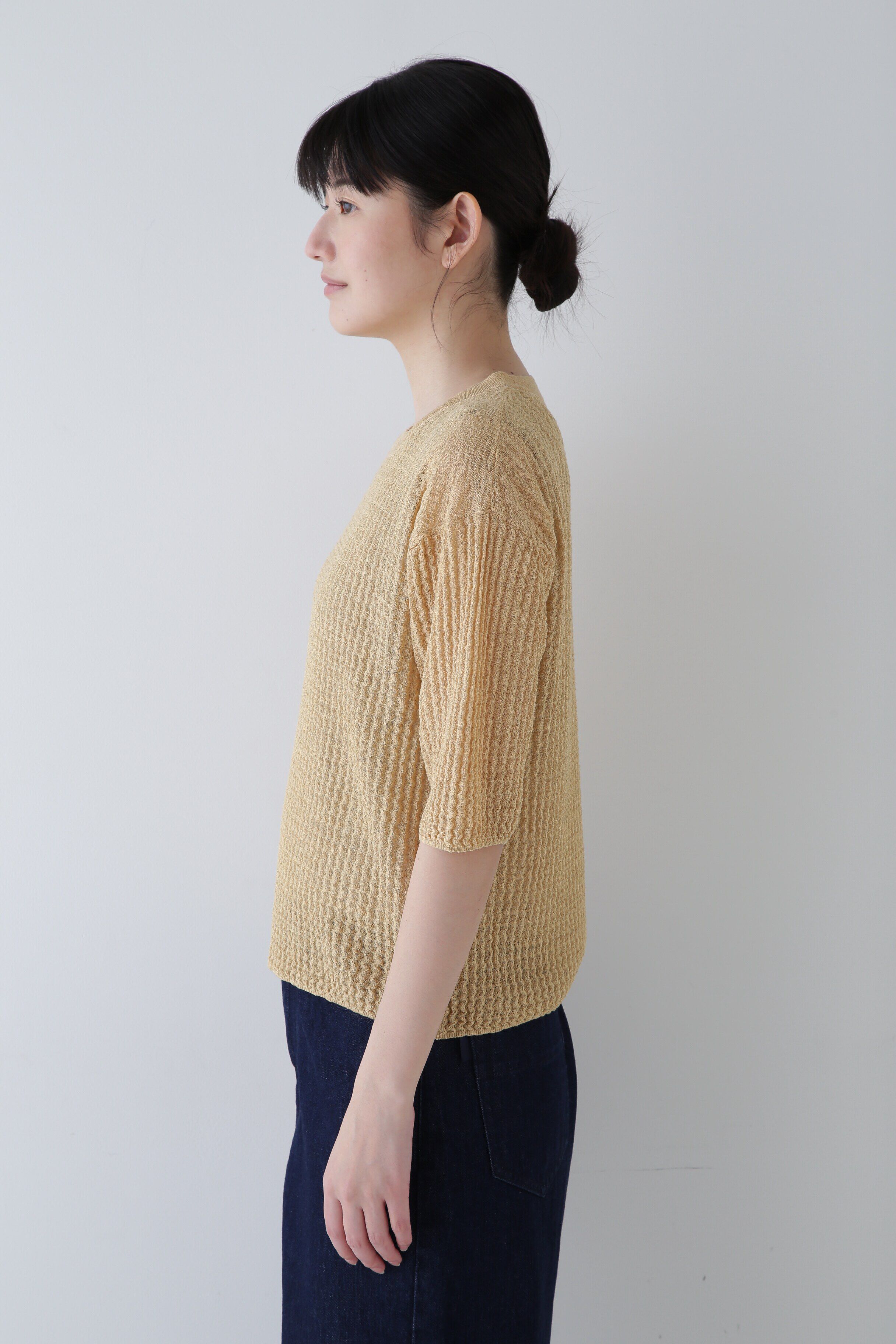  「◆ウエーブニットＴシャツ」|ニット・セーター|