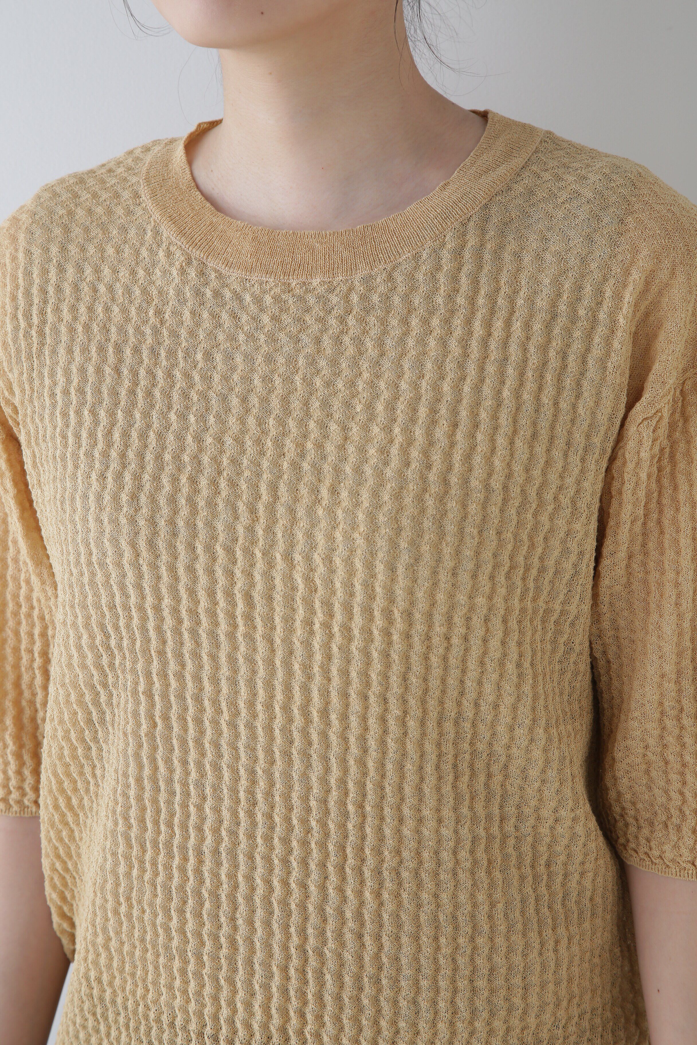  「◆ウエーブニットＴシャツ」|ニット・セーター|