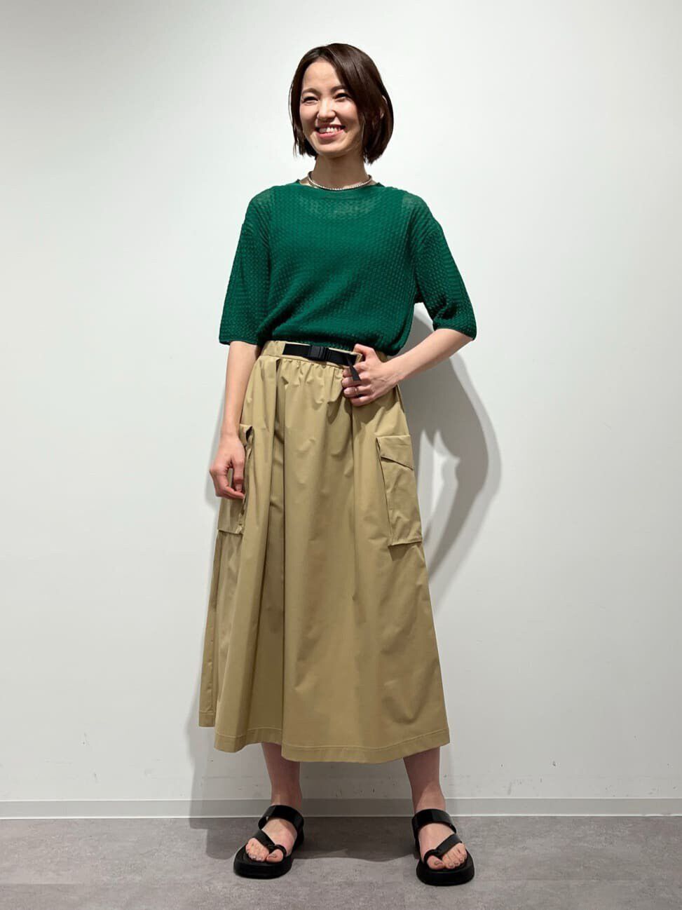  「◆ウエーブニットＴシャツ」|ニット・セーター|