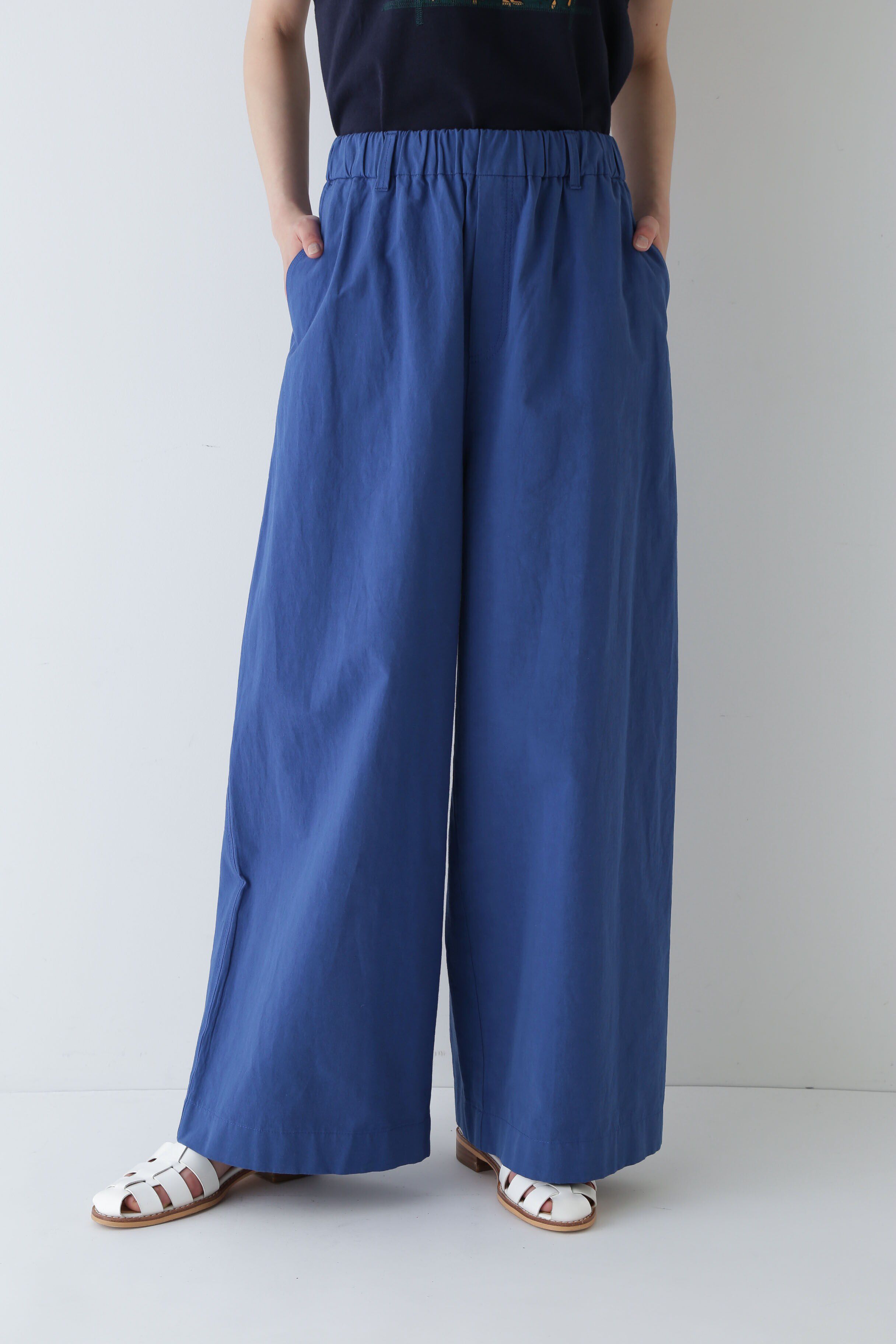  「◆綿麻ウェザー近江晒ワイドパンツ」|その他|