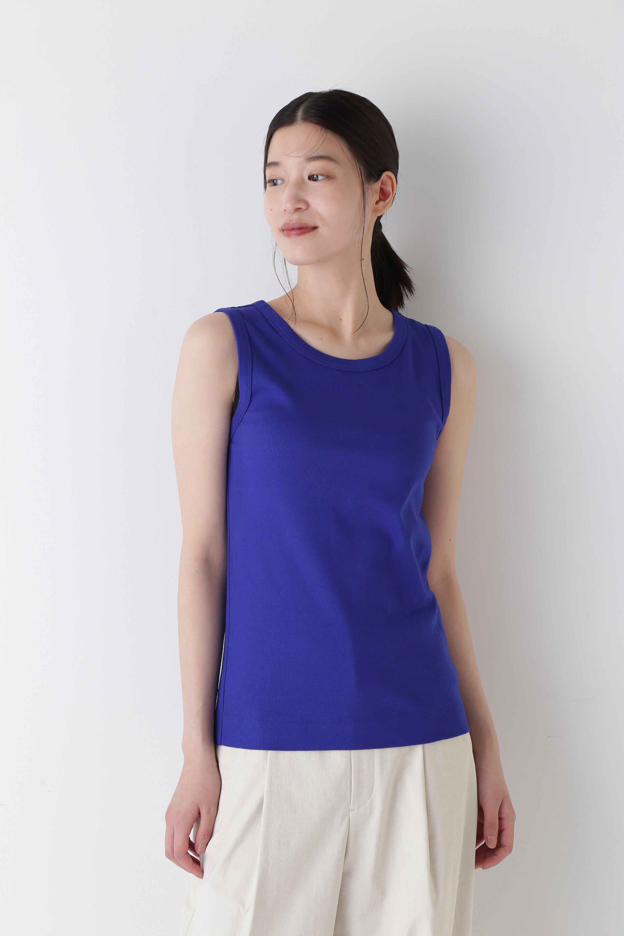  「◆オーガニックコットンフライスタンクトップ」|Tシャツ・カットソー|ロイヤルブル 2