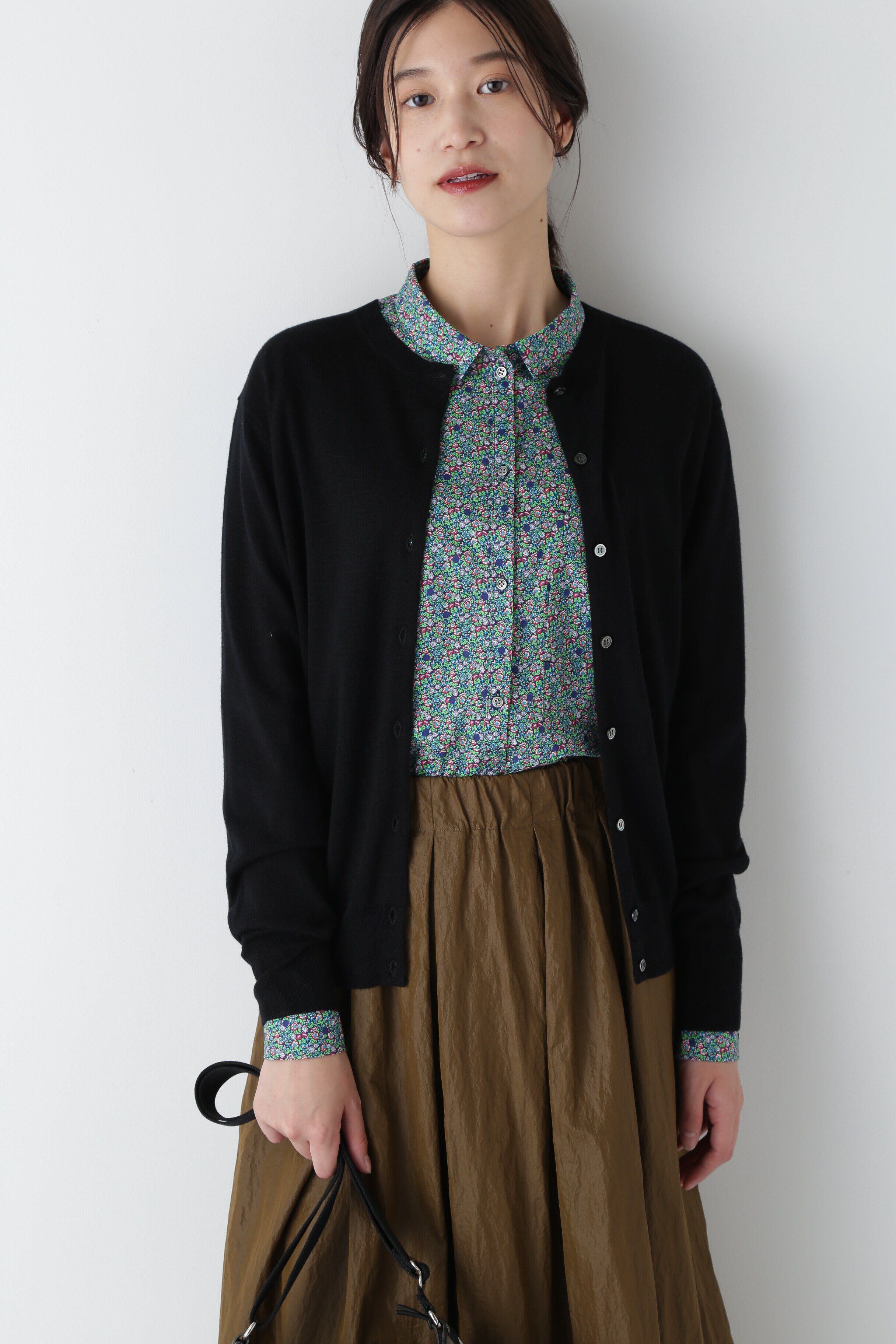  「◆ベーシッククルーネックカーディガン」|ニット・セーター|ネイビー