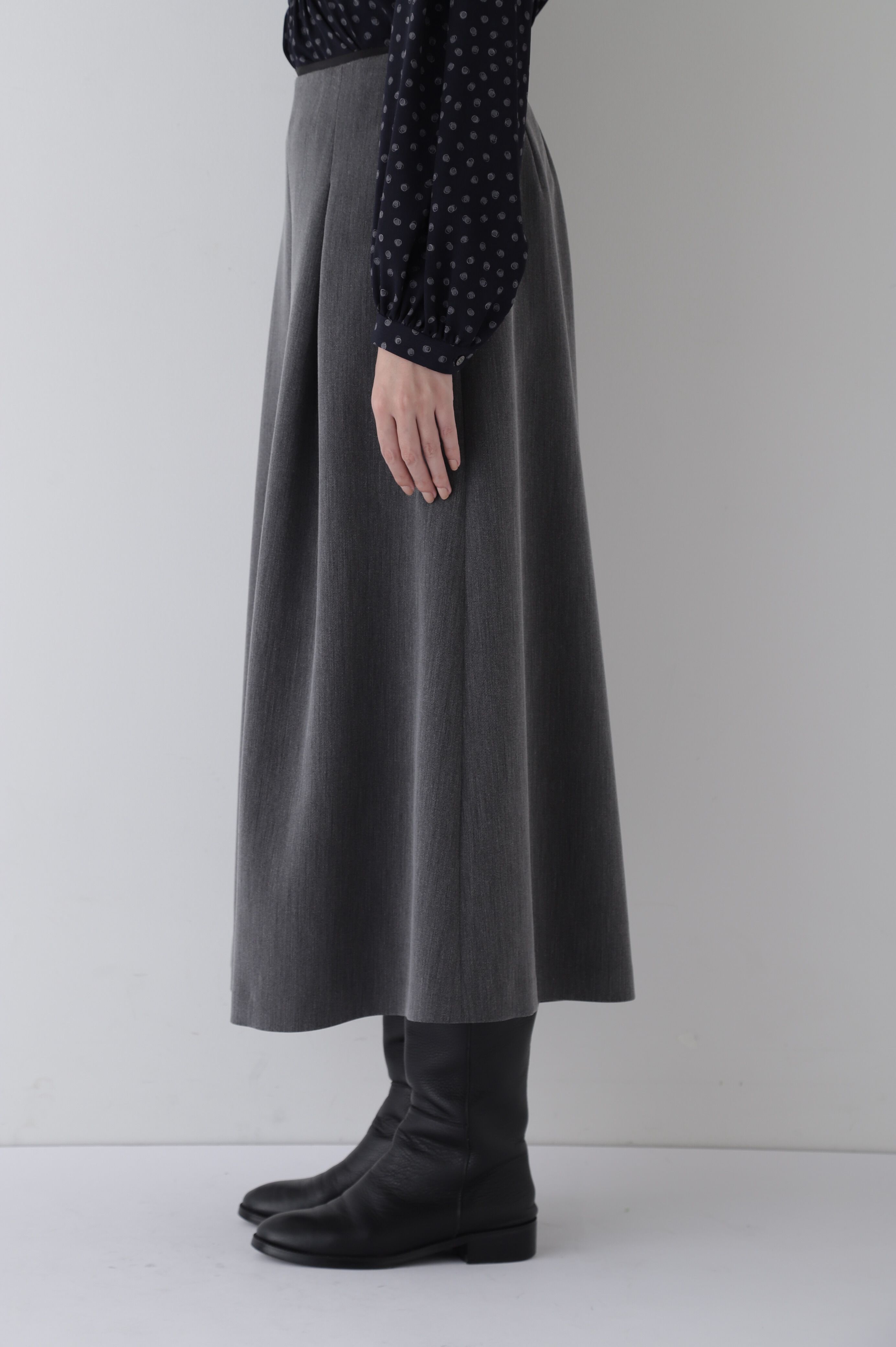  「◆タックフレアーシルエットスカーチョ」|スカート|