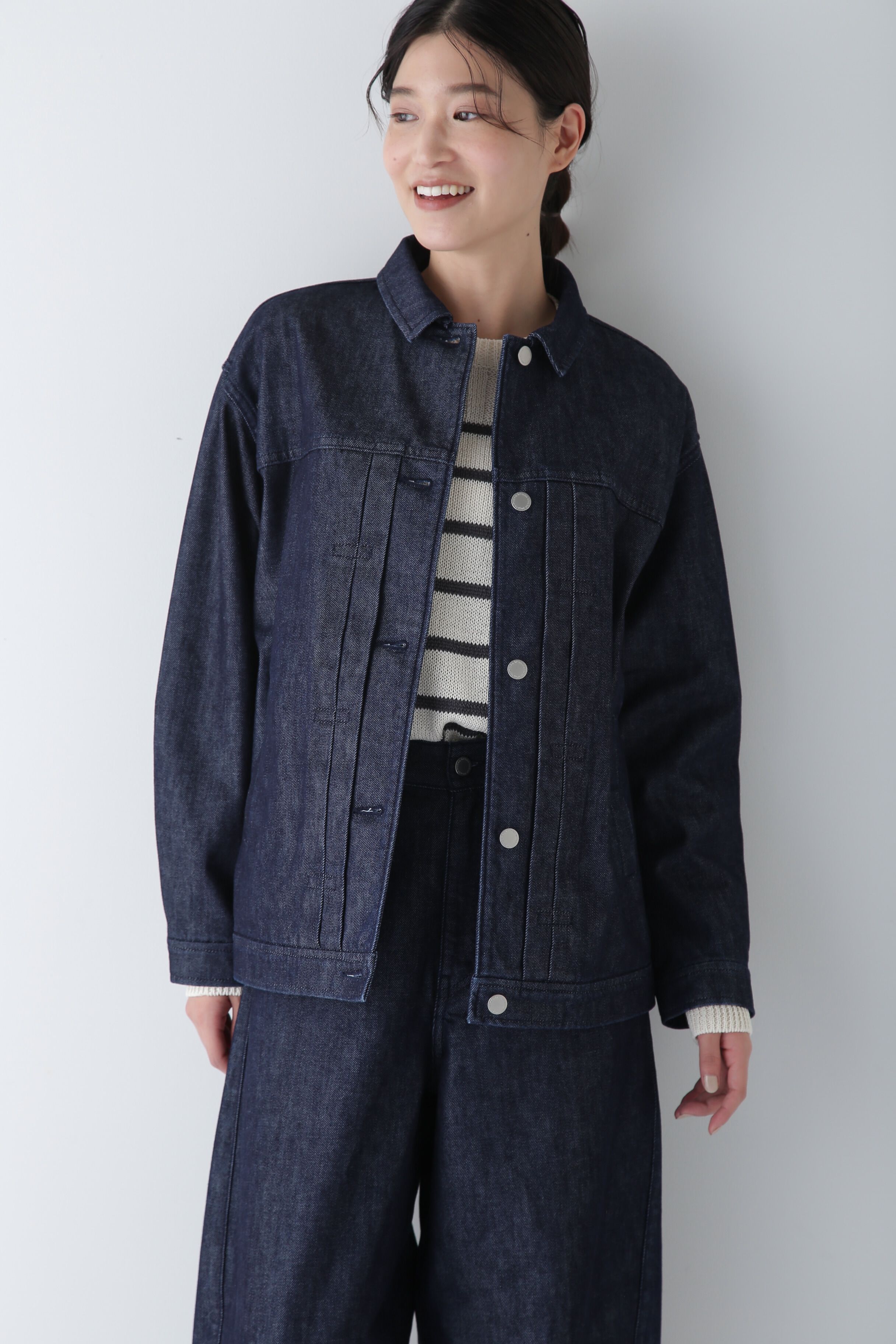  「◆オーバーサイズデニムGジャン」|ブルゾン・スタジャン|インディゴ