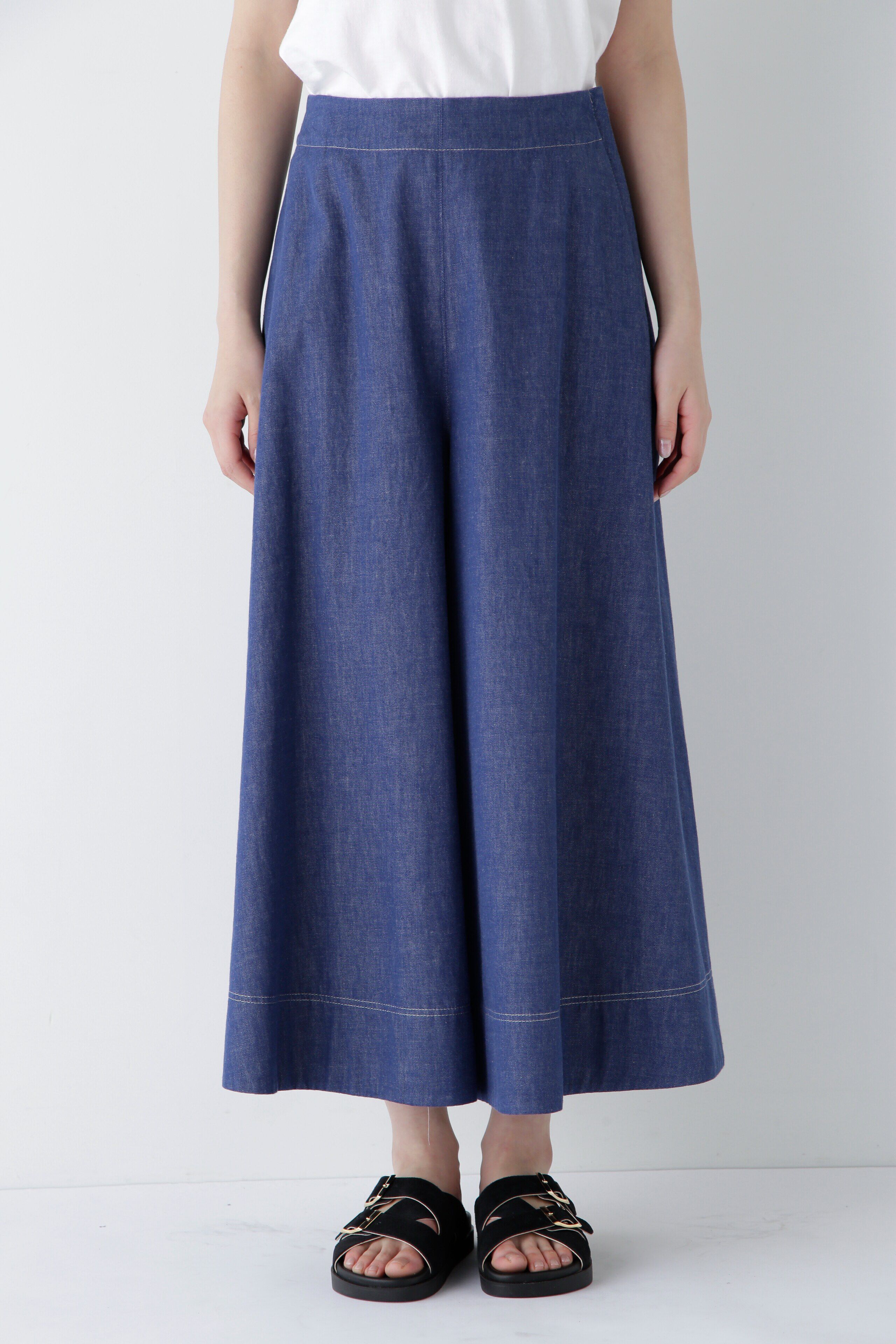  「◆ライトオンスデニムフレアースカーチョ」|スカート|