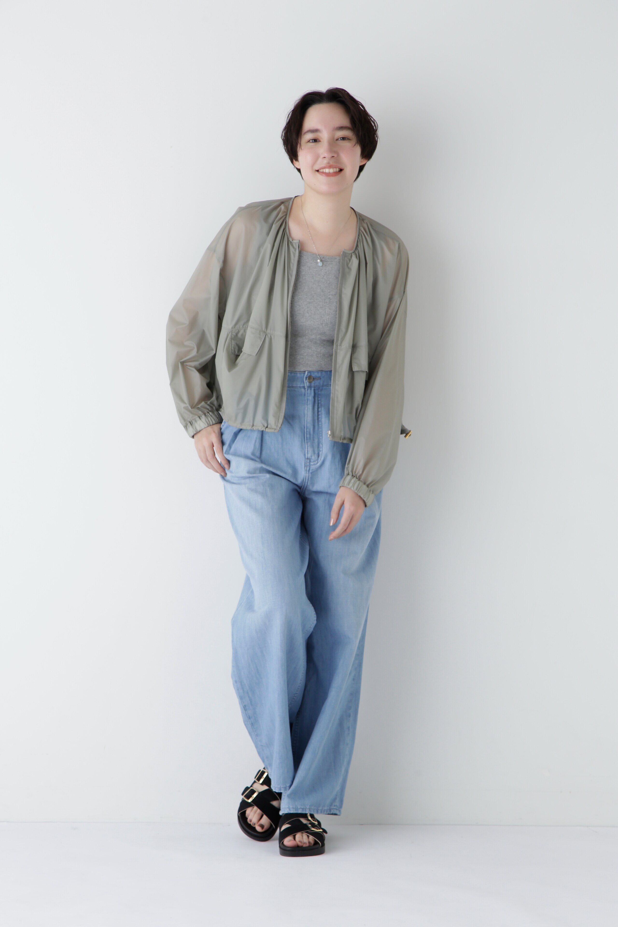  「◆【撥水】ライトタフタブルゾン」|ブルゾン・スタジャン|