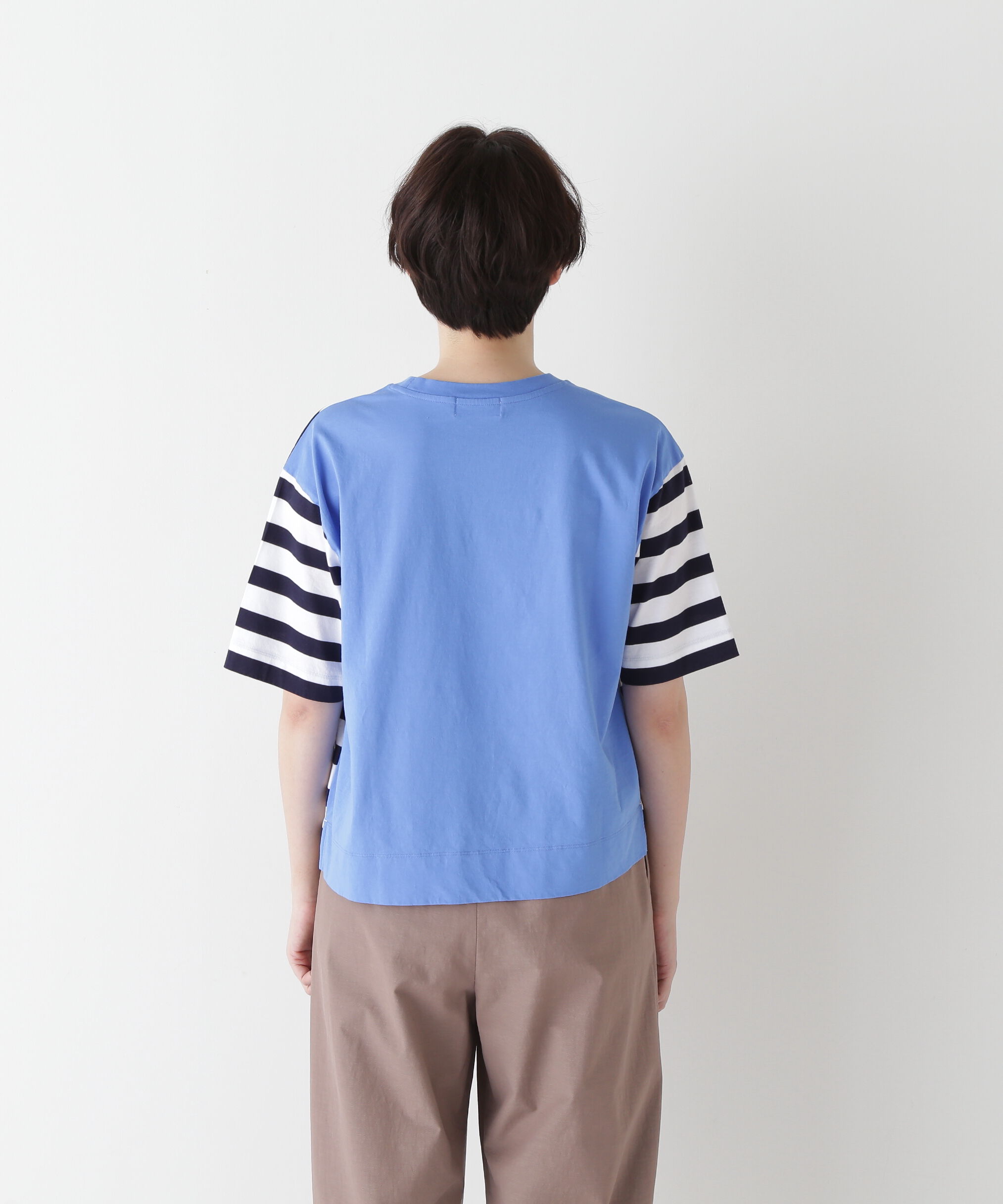  「◆シルケット天竺ボーダーカットソー」|Tシャツ・カットソー|