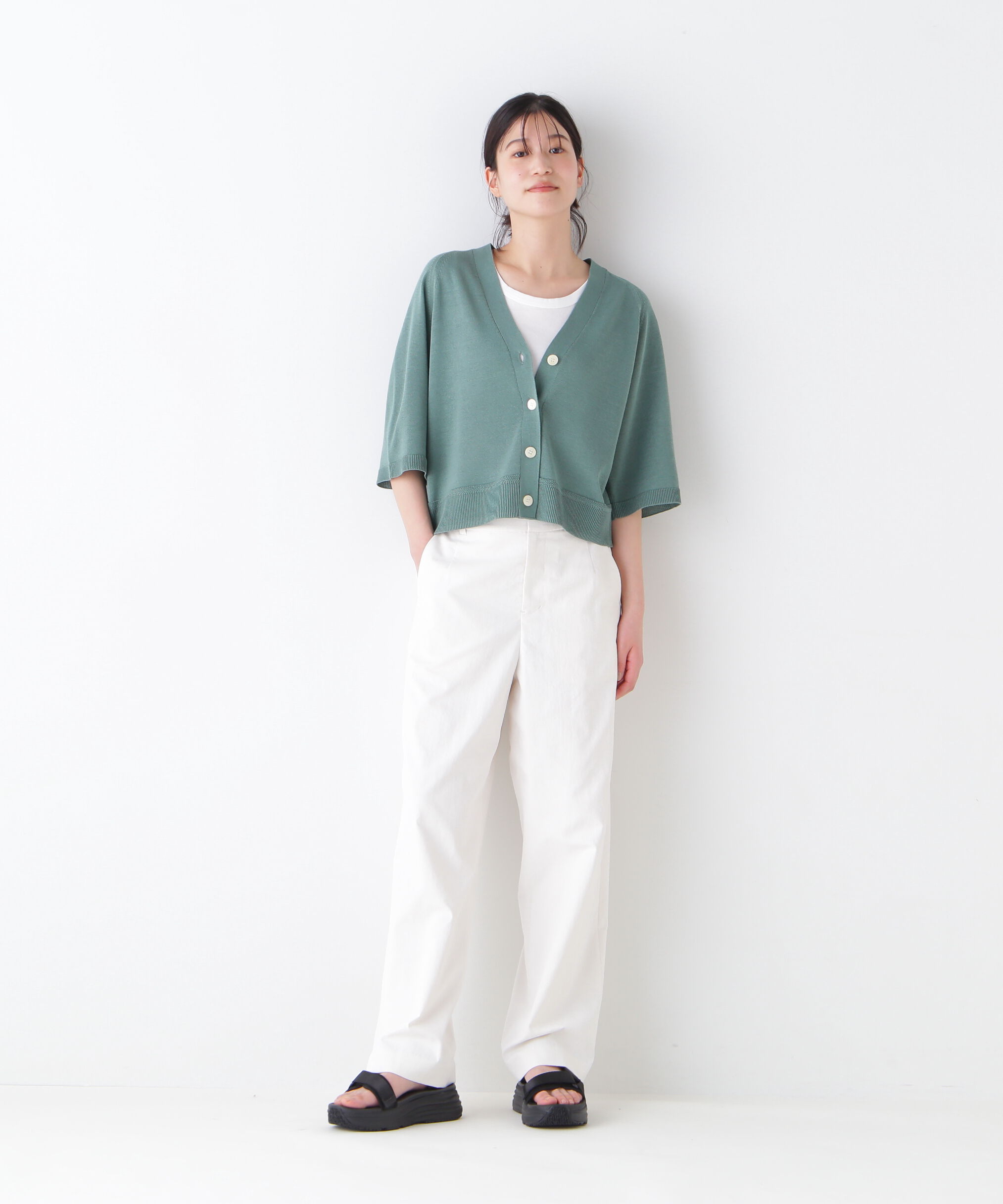  「◆ハイゲージギマラグランＶカーデ」|ニット・セーター|