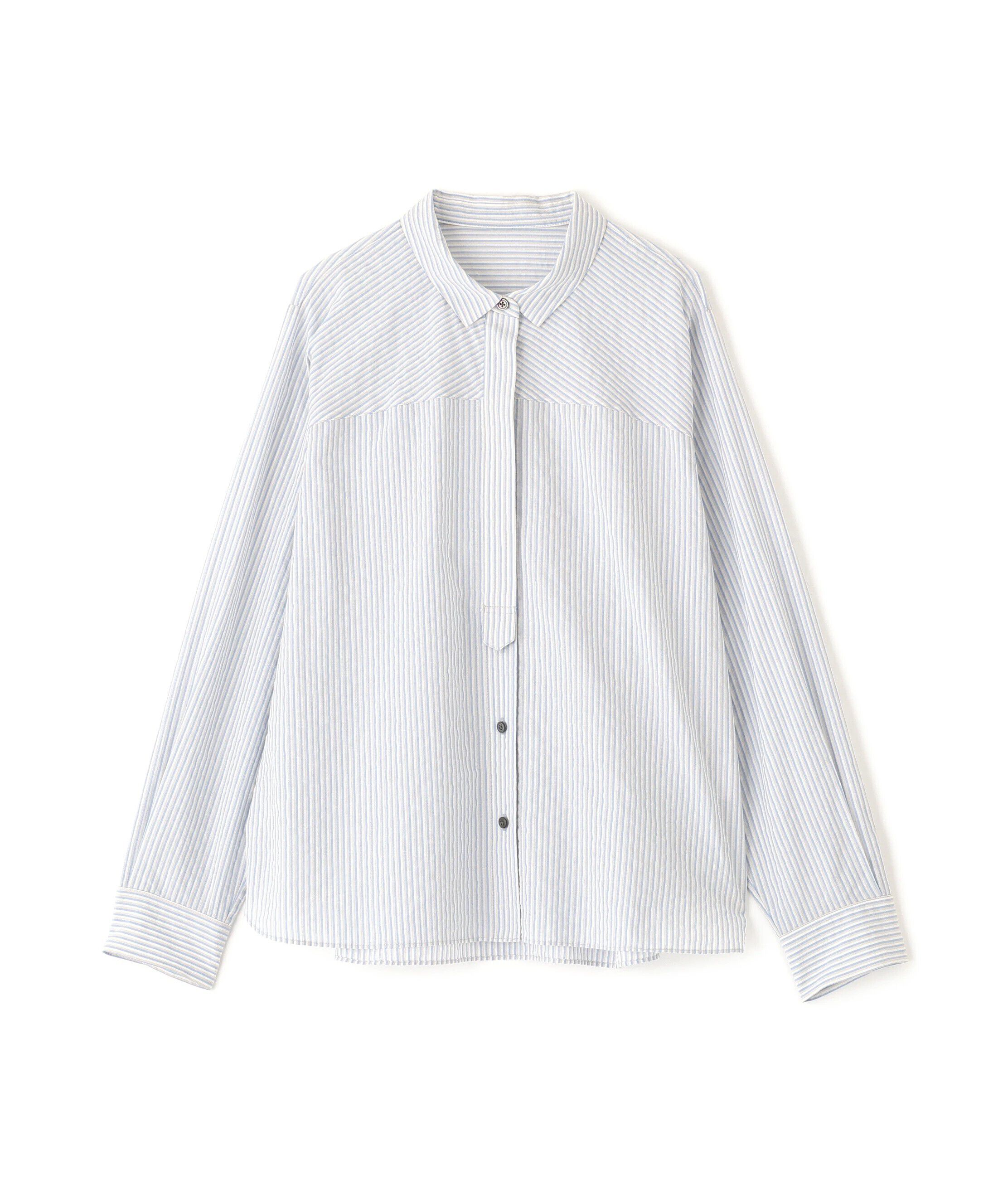  「◆パナマサッカーストライプシャツブラウス」|シャツ・ブラウス|