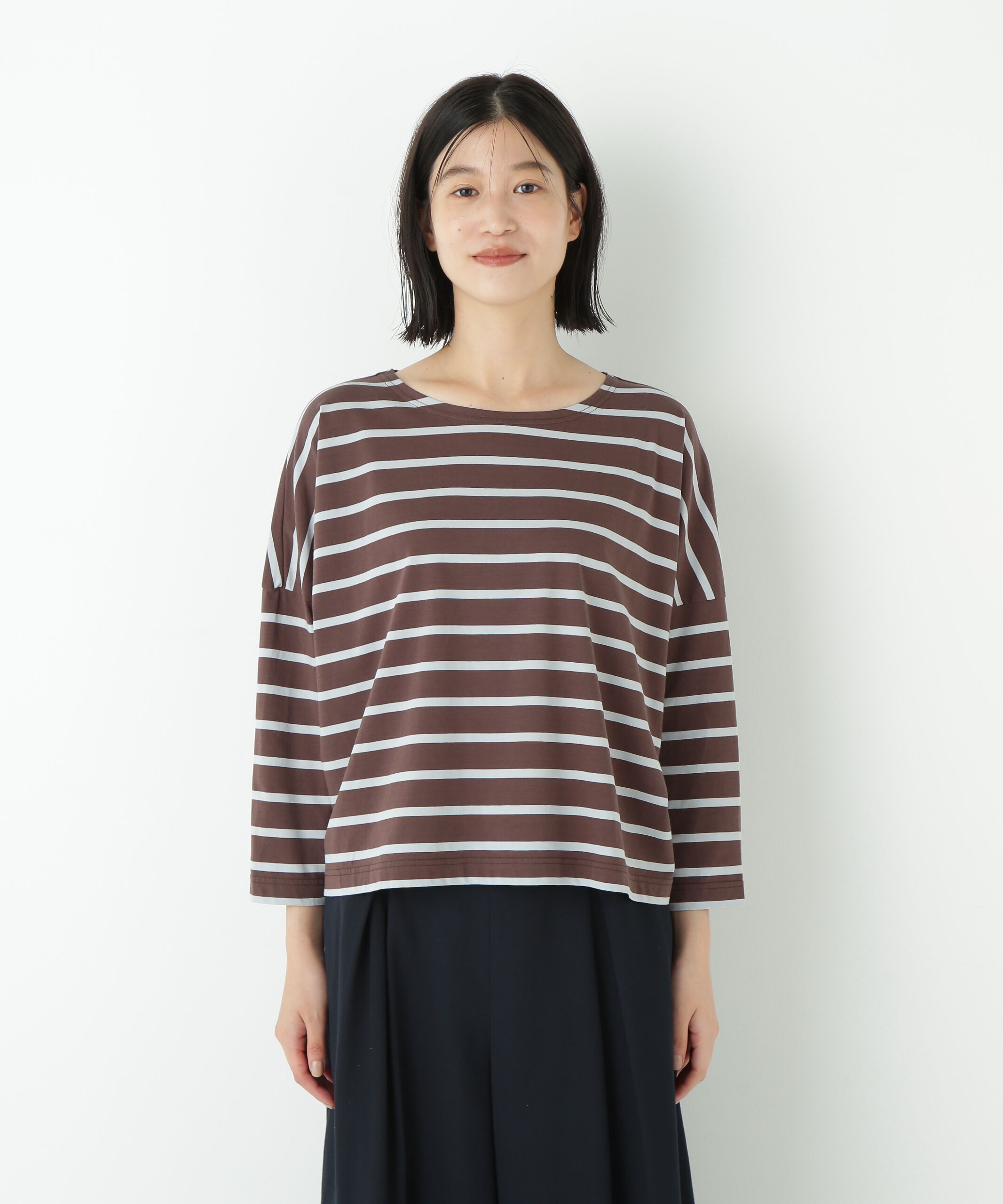  「◆７２／２サイロプレミアムハイゲージボーダー」|Tシャツ・カットソー|