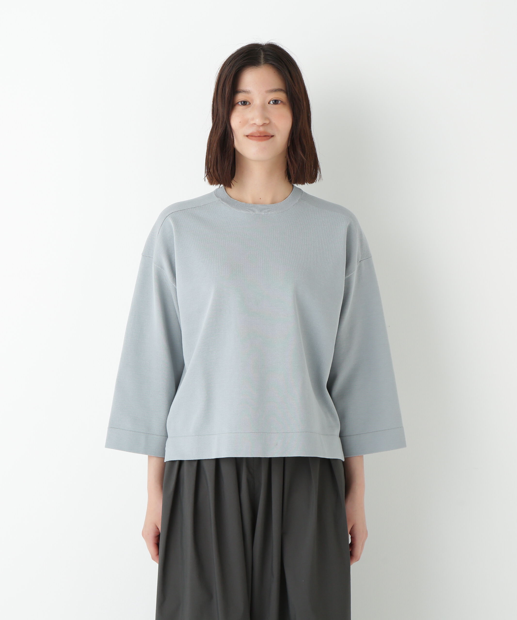  「◆オーガニックコットン混プレーティングプルオーバー」|ニット・セーター|