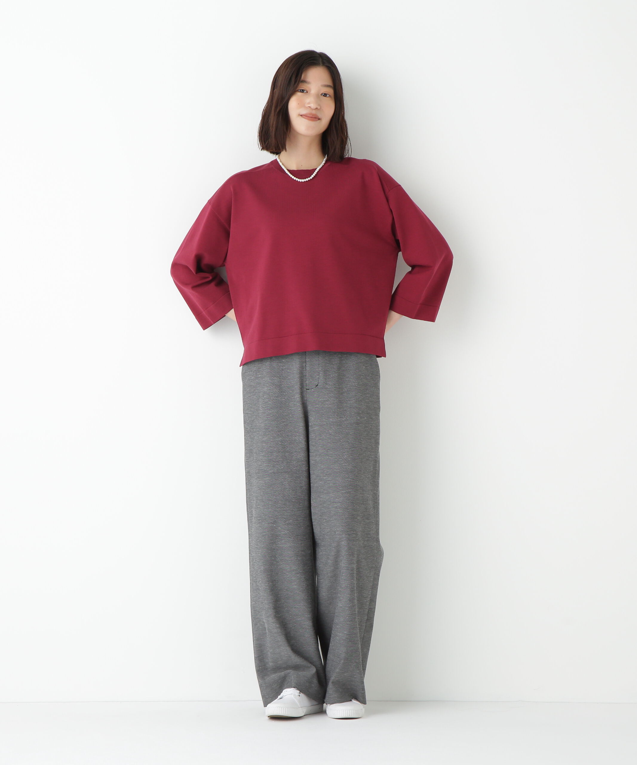  「◆オーガニックコットン混プレーティングプルオーバー」|ニット・セーター|