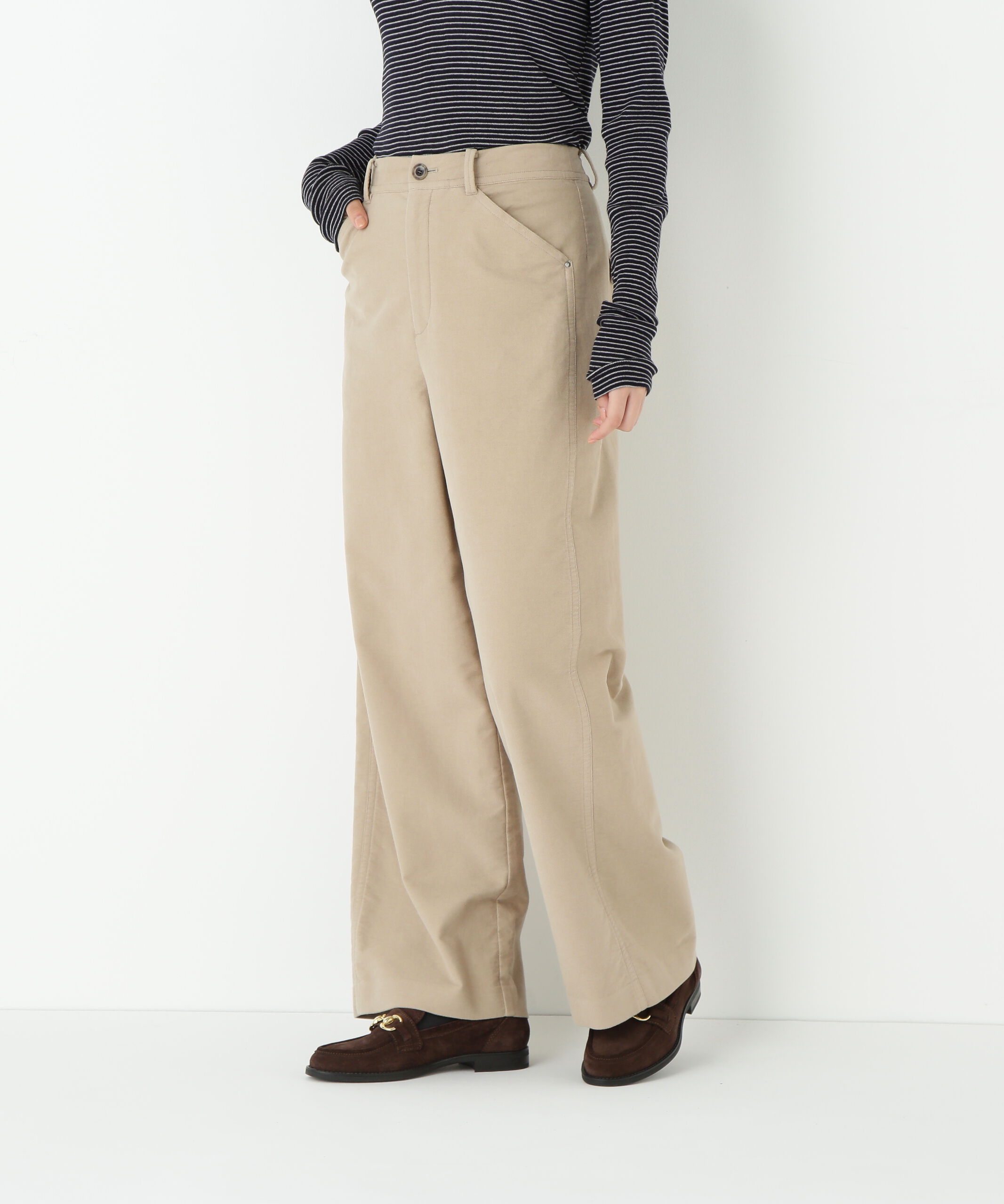  「◆ストレッチエアリードットコードセミワイドパンツ」|その他|