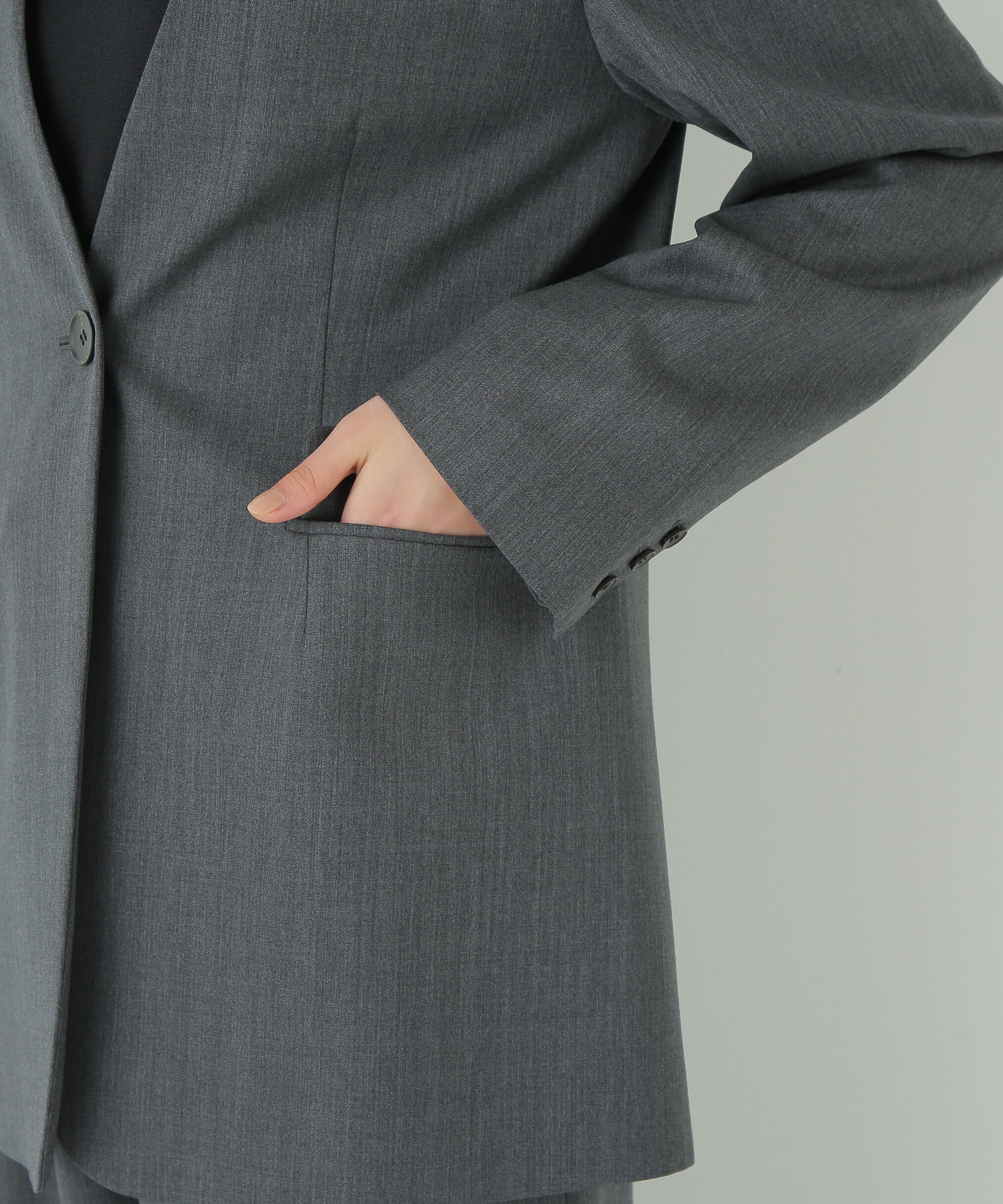  「◆Ｖネックノーカラージャケット」|その他|