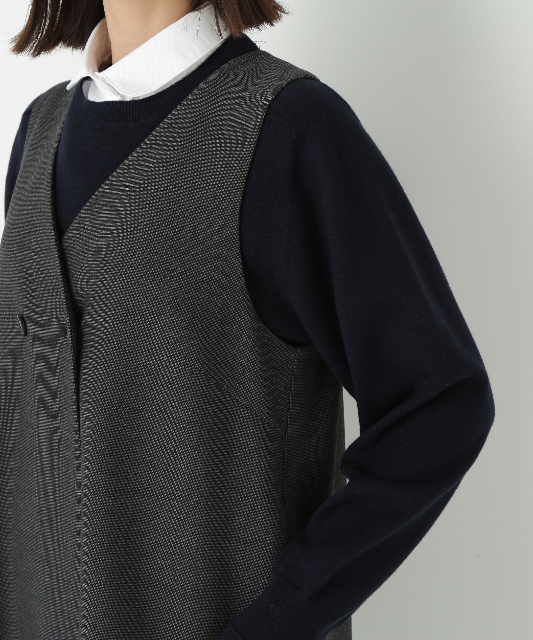  「◆ＴＲストレッチＶネックジャンスカ」|ワンピース|