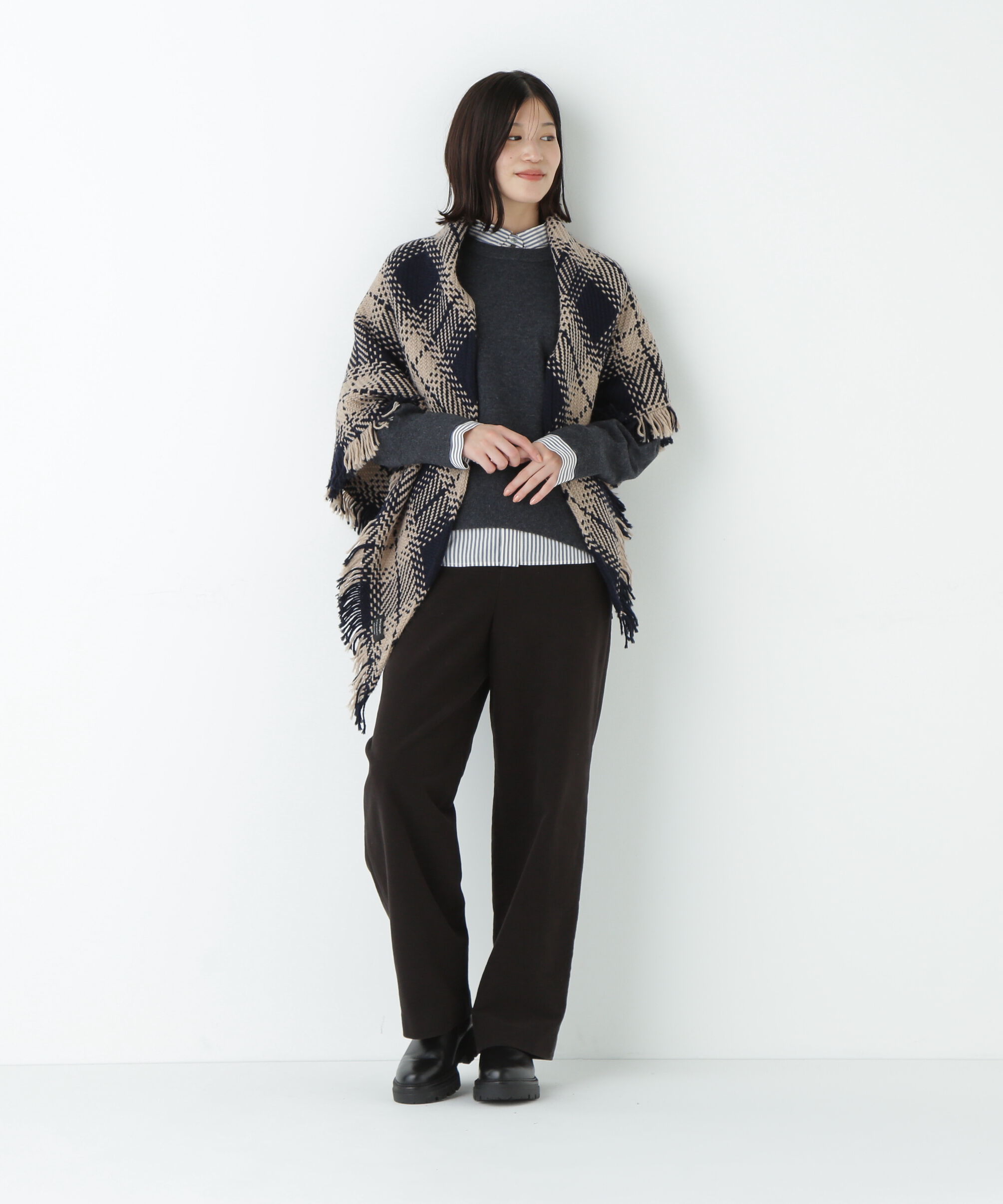  「◆ミドルゲージウールクルーネックプルオーバー」|ニット・セーター|