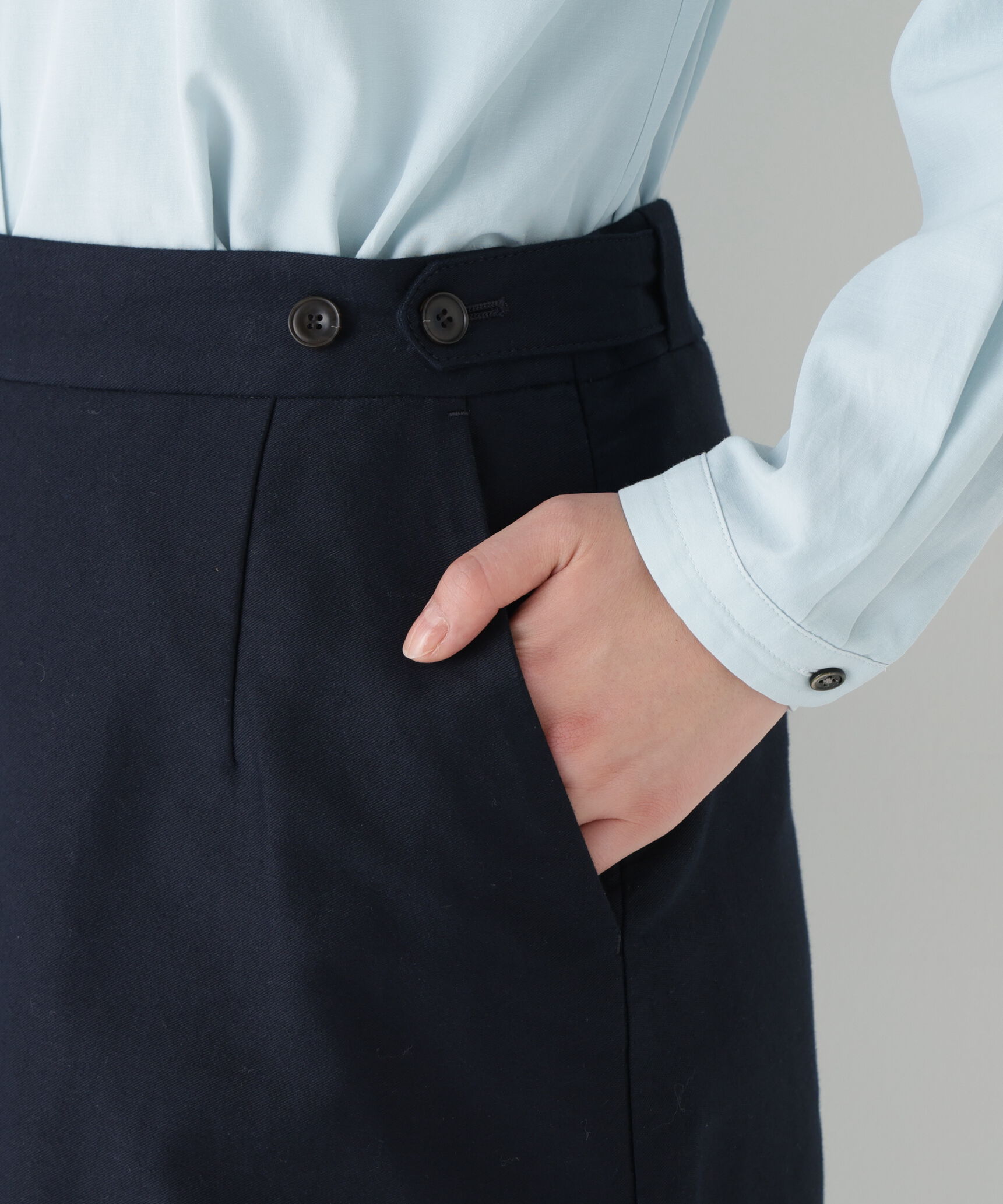  「◆《ウォッシャブル》ライトモールスキンＡラインスカート」|スカート|