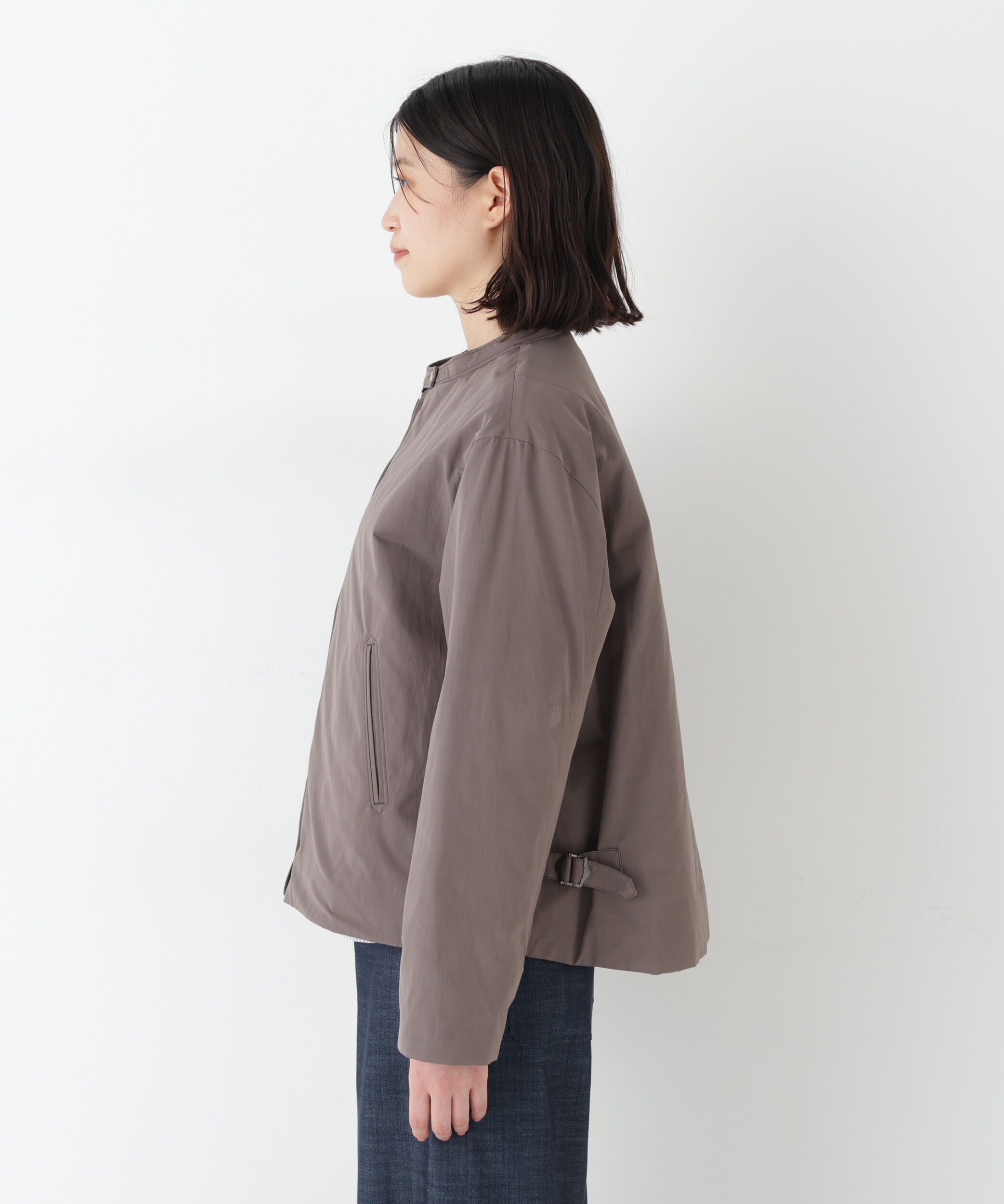  「◆≪弱撥水素材≫タフタ中綿入りブルゾン」|その他|