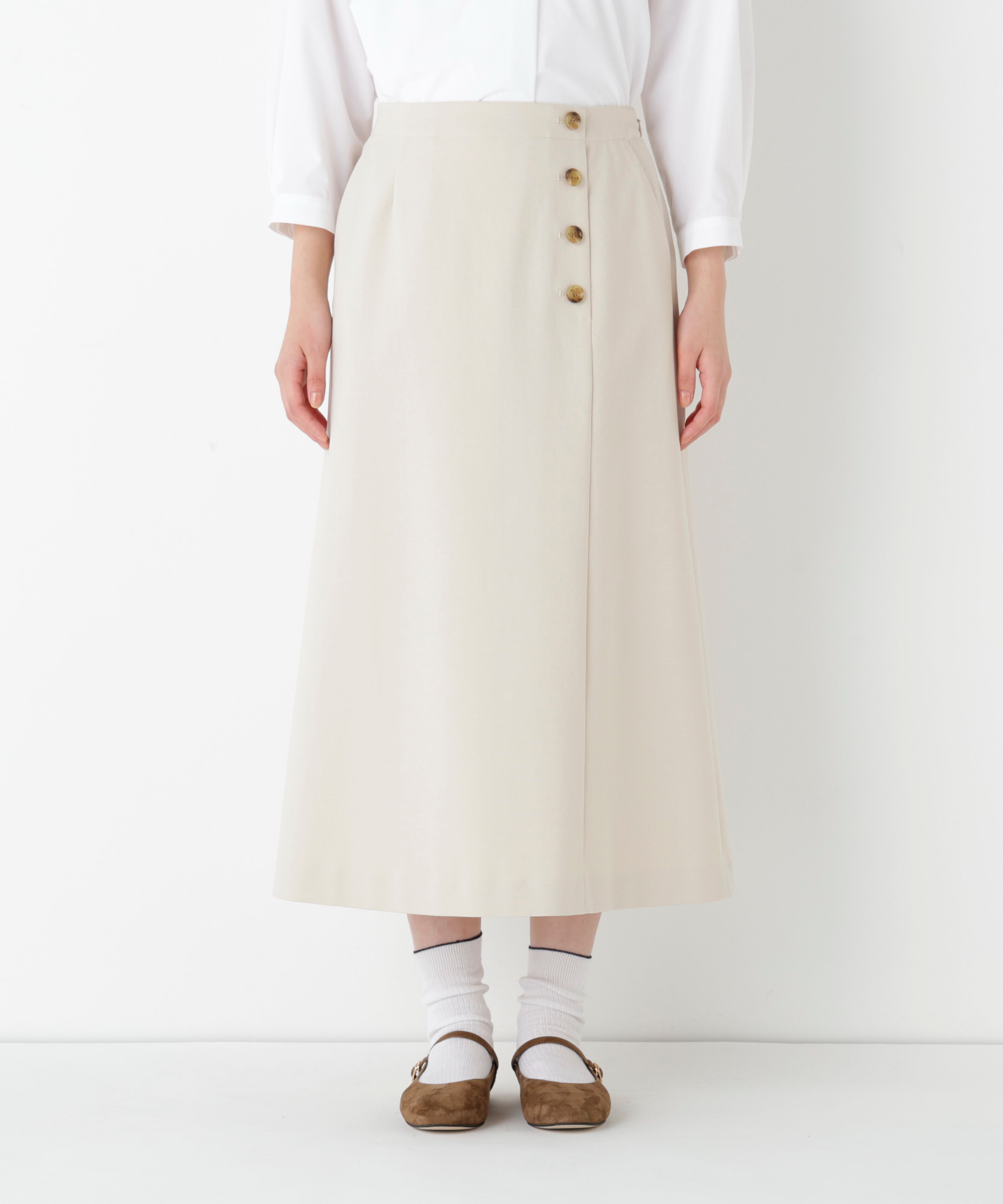  「◆《ウォッシャブル》ストレッチポンチＡラインスカート」|スカート|