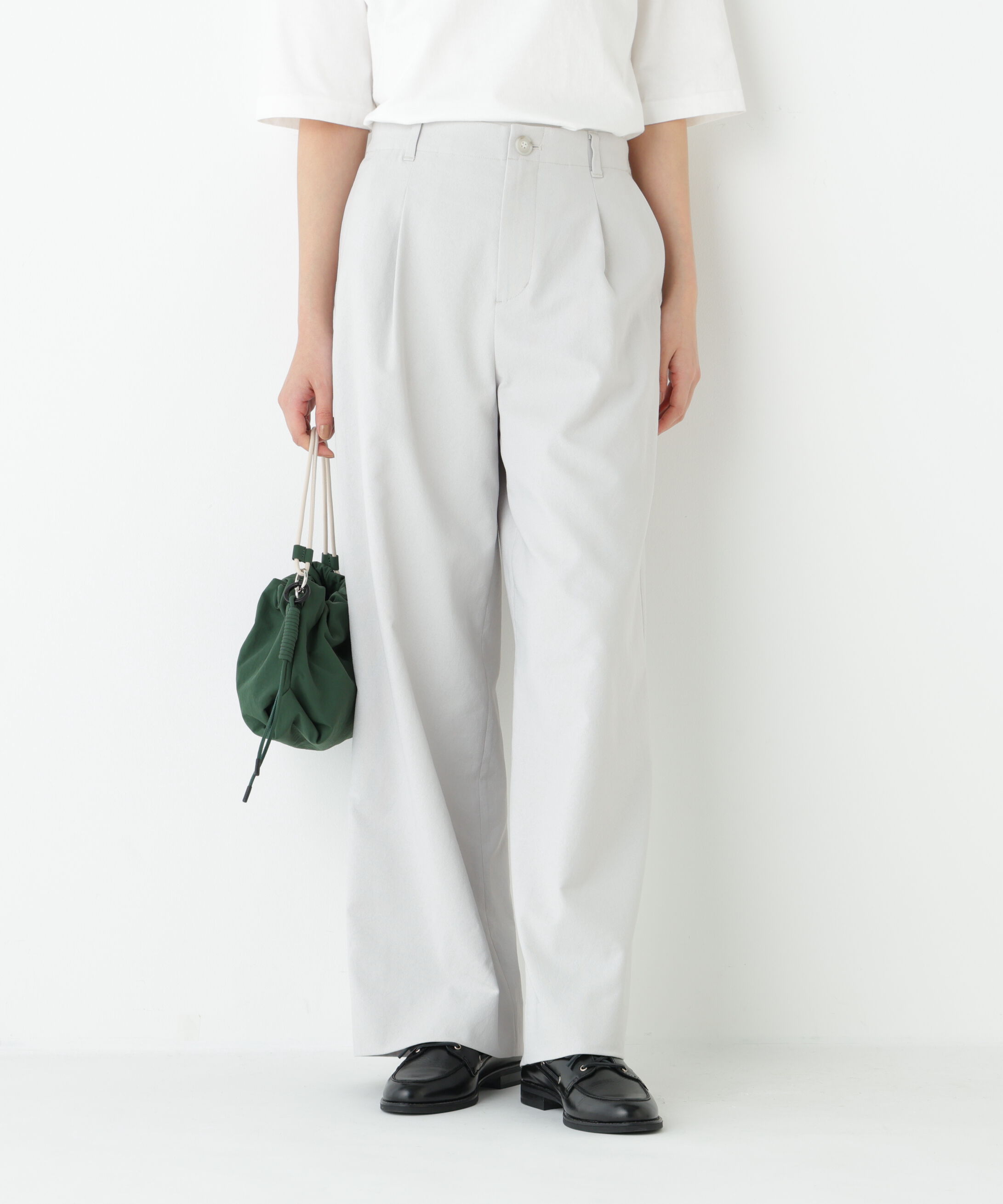  「◆《ﾏﾙﾁｻｲｽﾞ / UVｶｯﾄ･接触冷感》麻調合繊ﾀｯｸｾﾐﾜｲﾄﾞ  」|その他|グレー