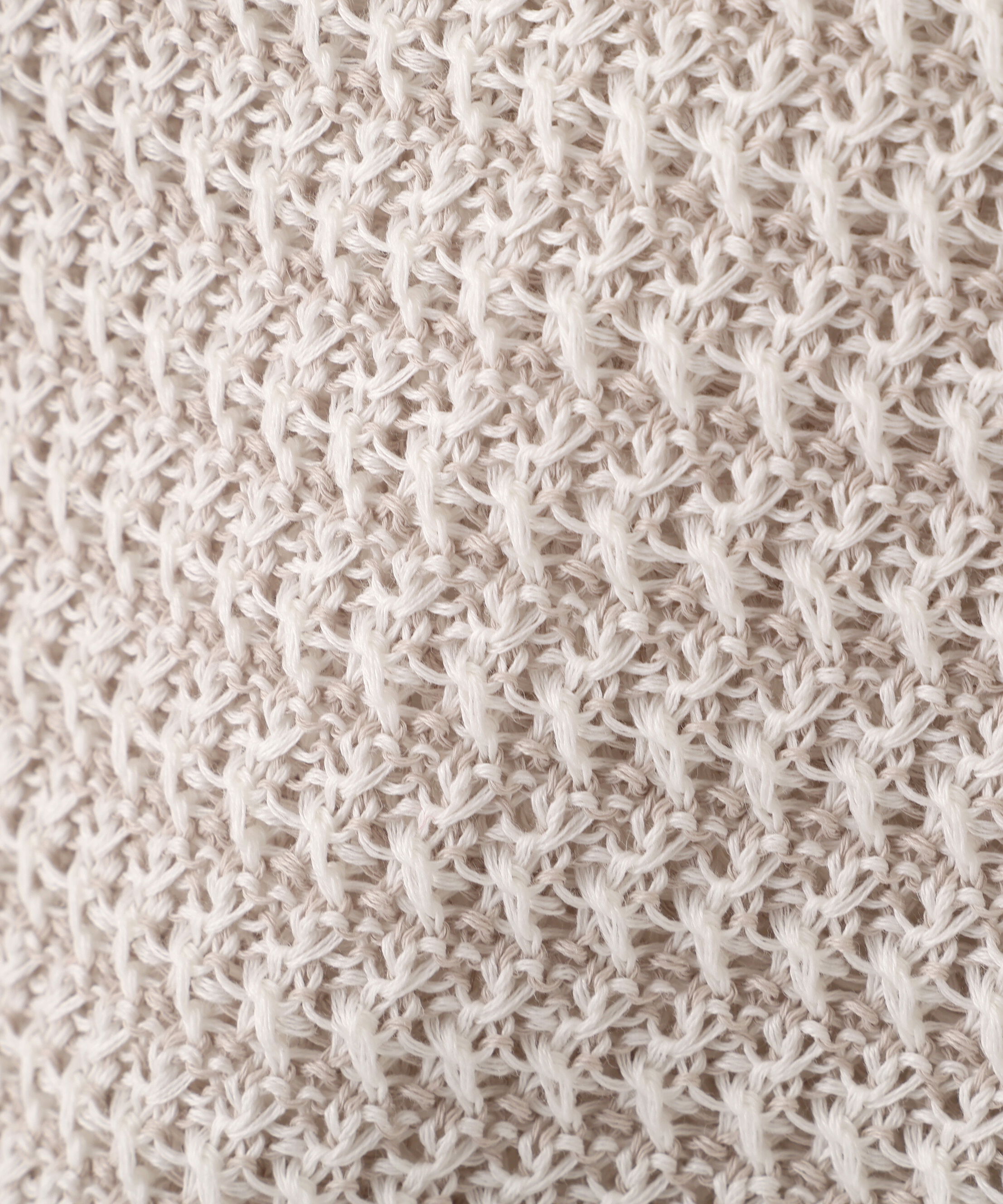  「◆≪ウォッシャブル≫ミドルゲージギマ地柄クルーネックプルオーバー」|ニット・セーター|