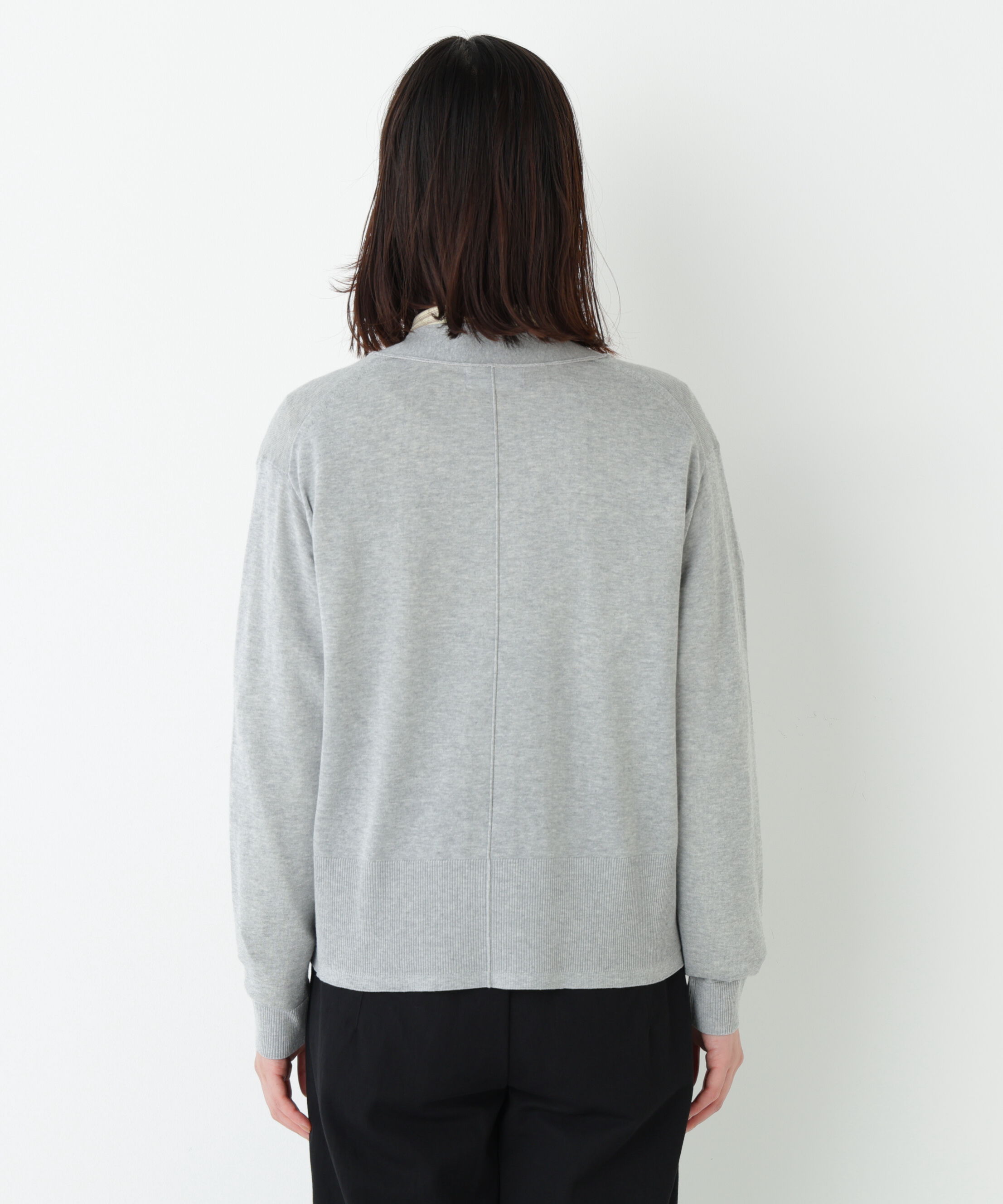  「◆《ウォッシャブル》アイレットＶネックカーディガン」|ニット・セーター|