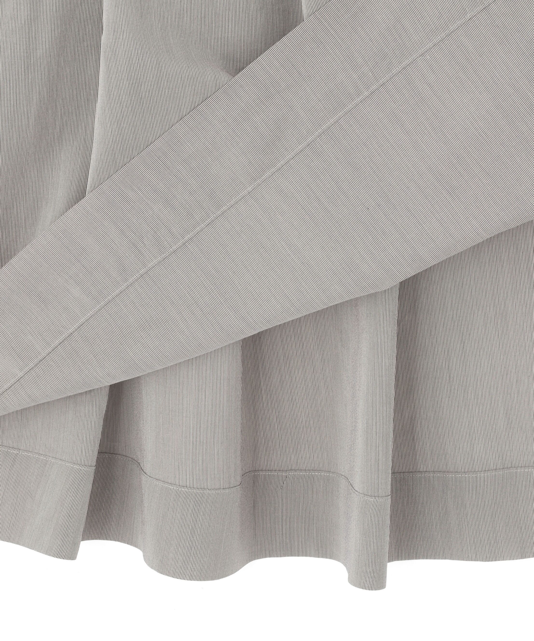  「FINE STRIPE COTTON SILK SKIRT」|スカート|