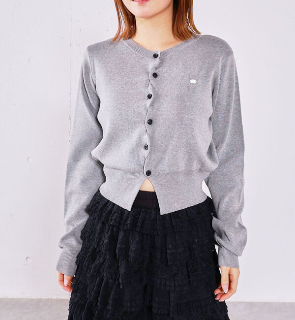 archives「シェルプレートクロスボタンニットカーディガン」|カーディガン|