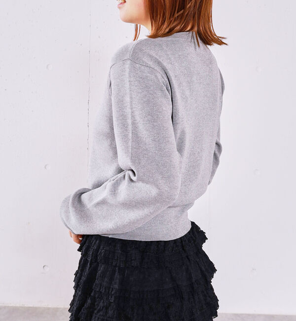 archives「シェルプレートクロスボタンニットカーディガン」|カーディガン|