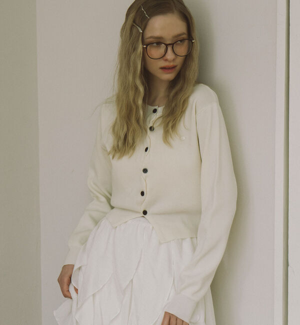 archives「シェルプレートクロスボタンニットカーディガン」|カーディガン|