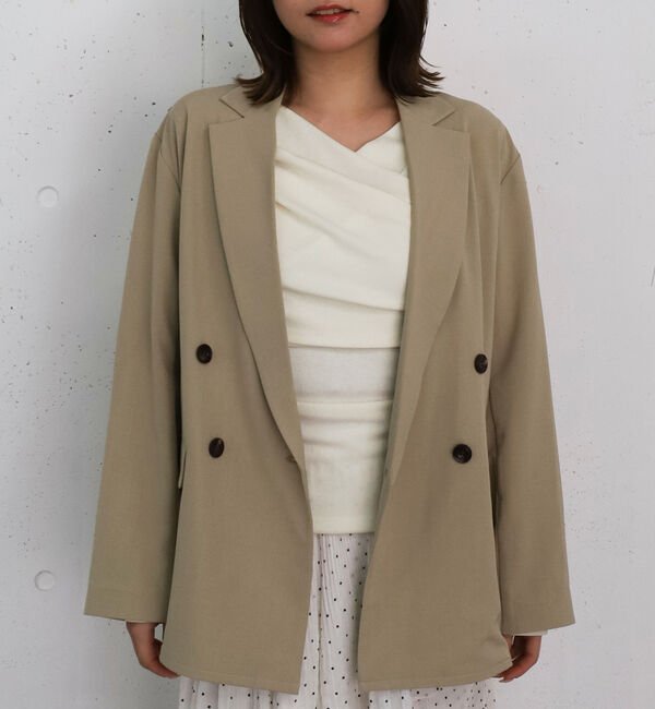 archives「ウォッシャブル麻調テーラードＪＫ」|テーラードジャケット|BEIGE