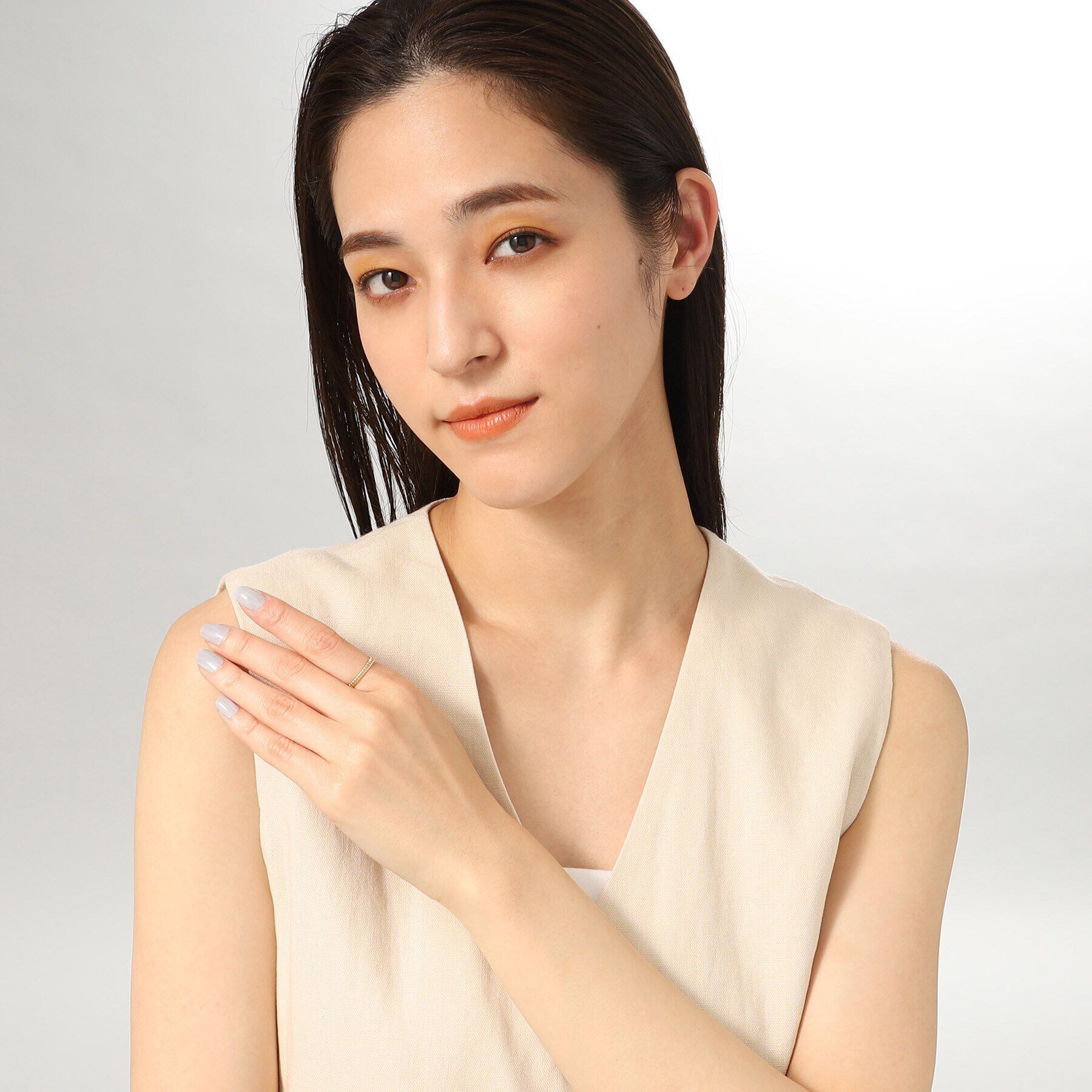 COCOSHNIK「K10ガドルーンカット リング細」|リング|