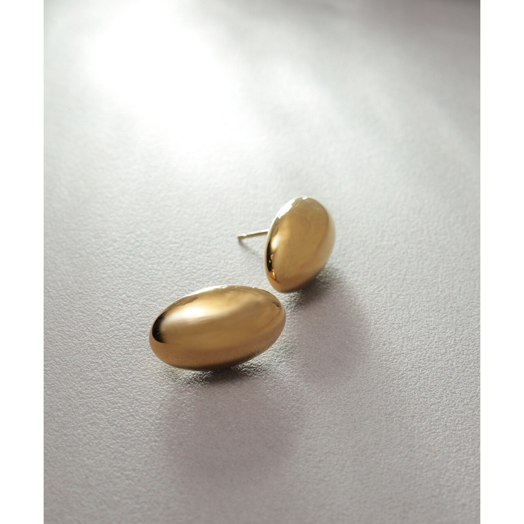 COCOSHNIK ONKITSCH「シルバー ホロウピアス オーバルスタッド GP」|ピアス|