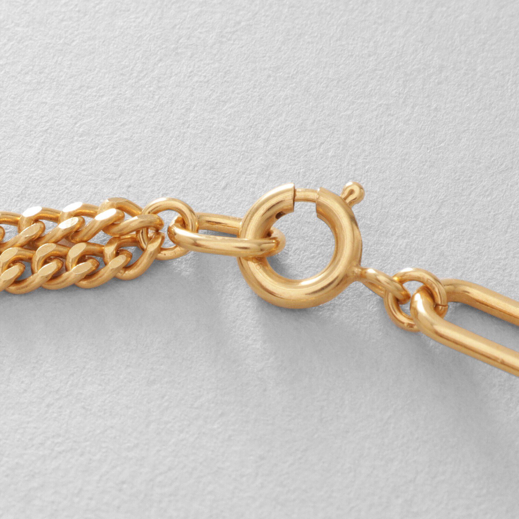 COCOSHNIK ONKITSCH「シルバー ハンギングマルチチェーン ブレスレット GP」|ブレスレット・バングル|