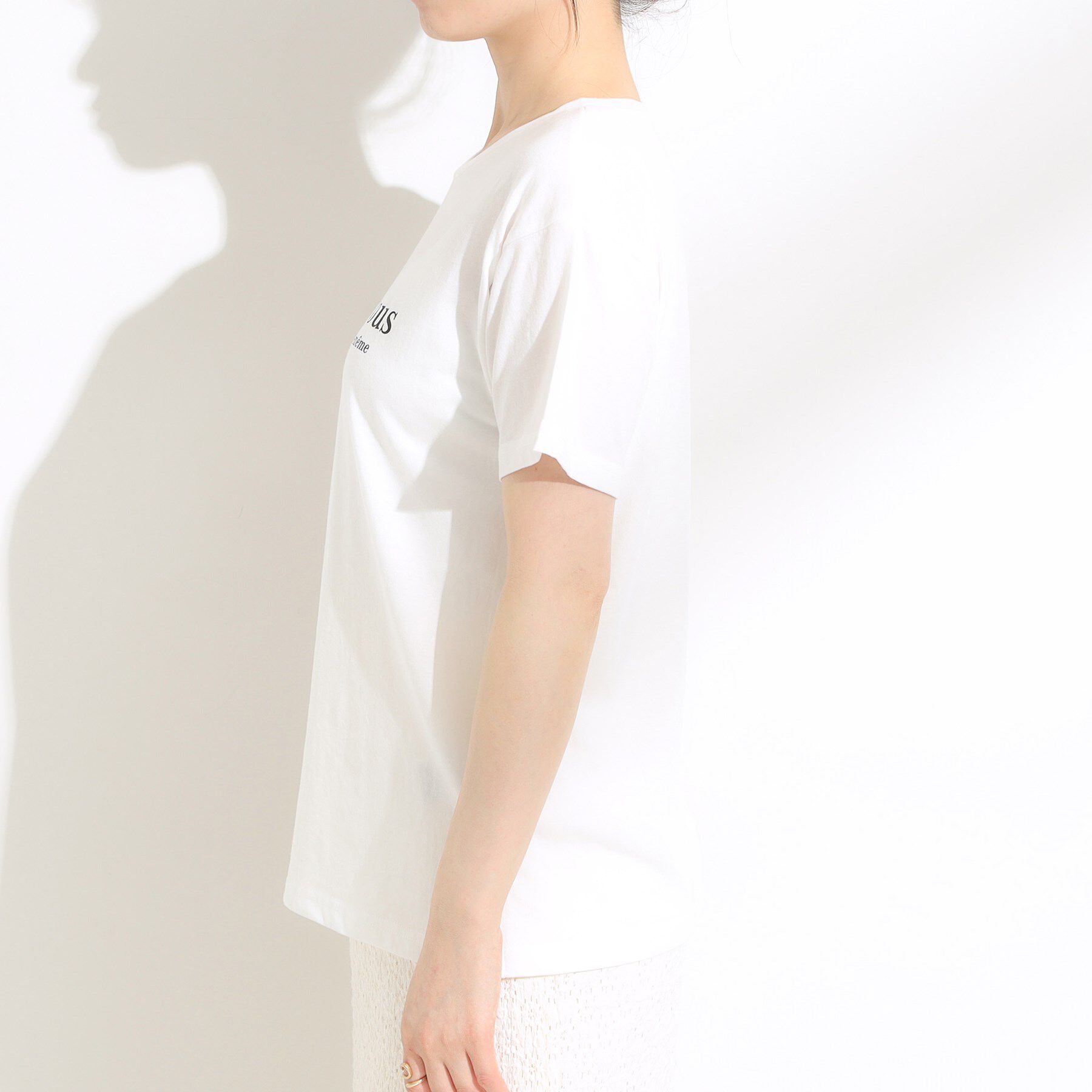 SHOO･LA･RUE「【2点セット】着回しいろいろ ジレ＋ロゴTシャツ」|その他|